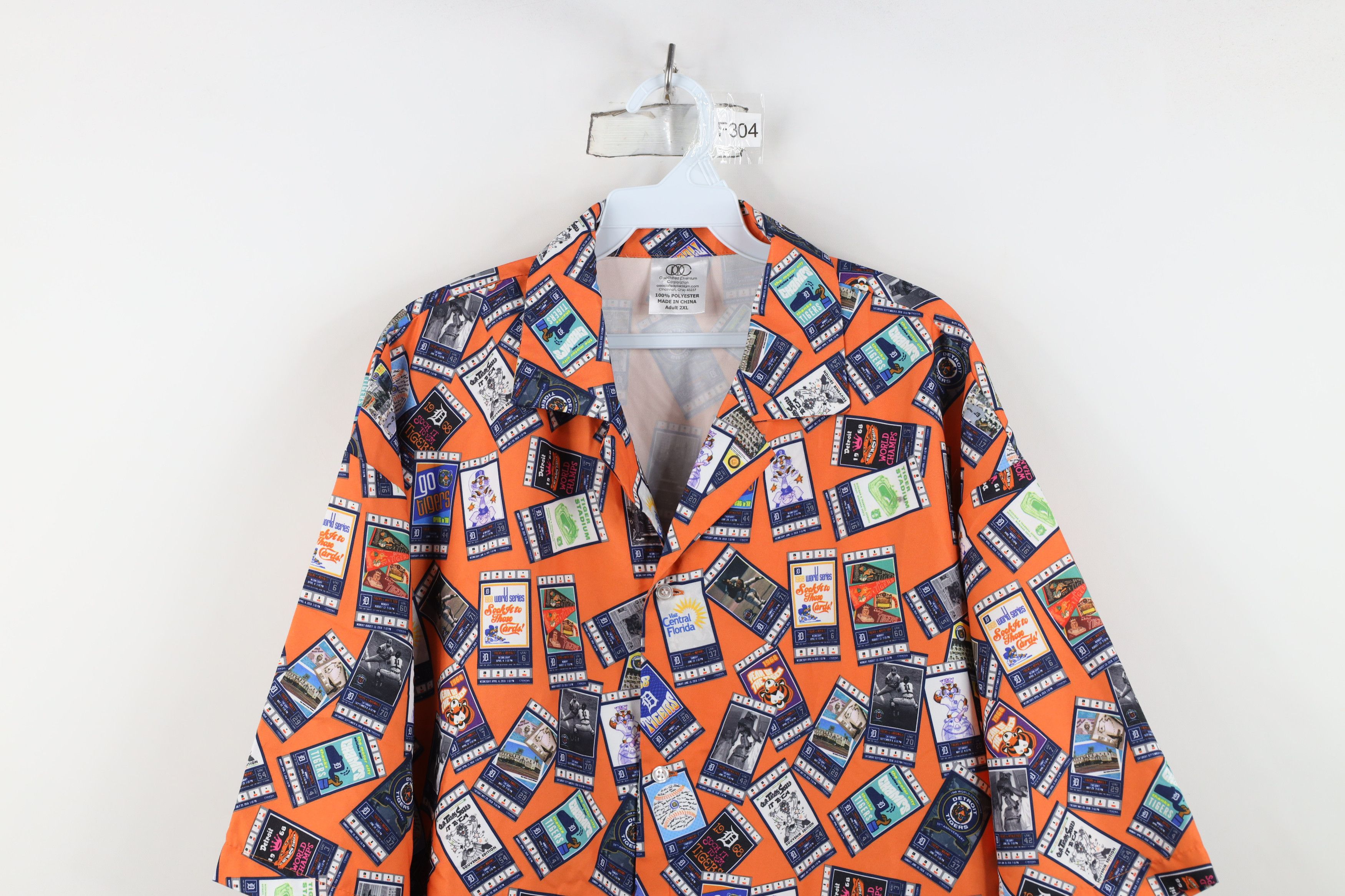Vintage Vintage Baseball All Over Print Camp Collar Button Shirt Size US XXL / EU 58 / 5 - 2 Thumbnail