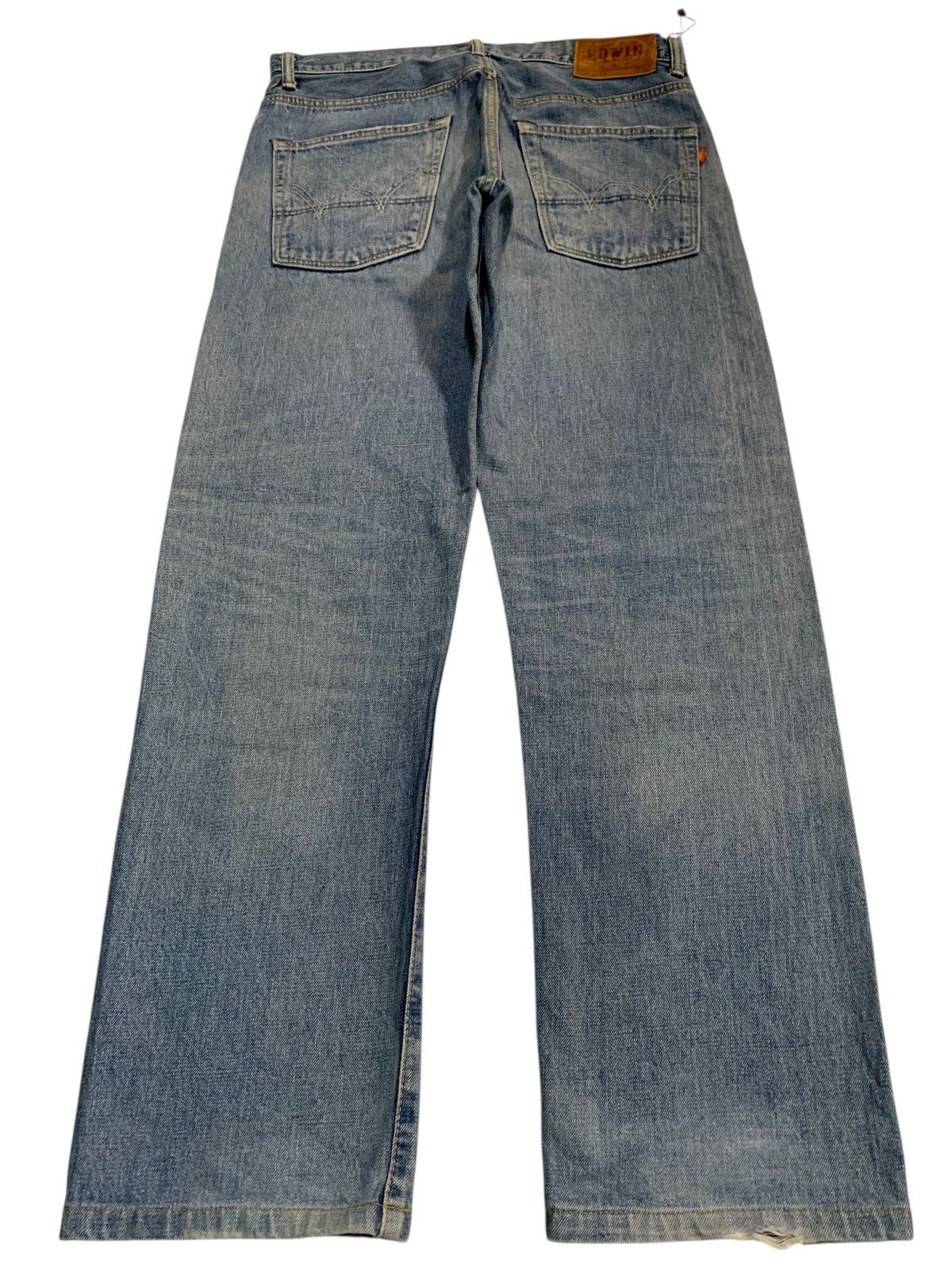 Japanese Brand VINTAGE EDWIN SELVEDGE 505Z JAPANESE FADED DISTRESSED DENIM Size US 34 / EU 50 - 4 Thumbnail