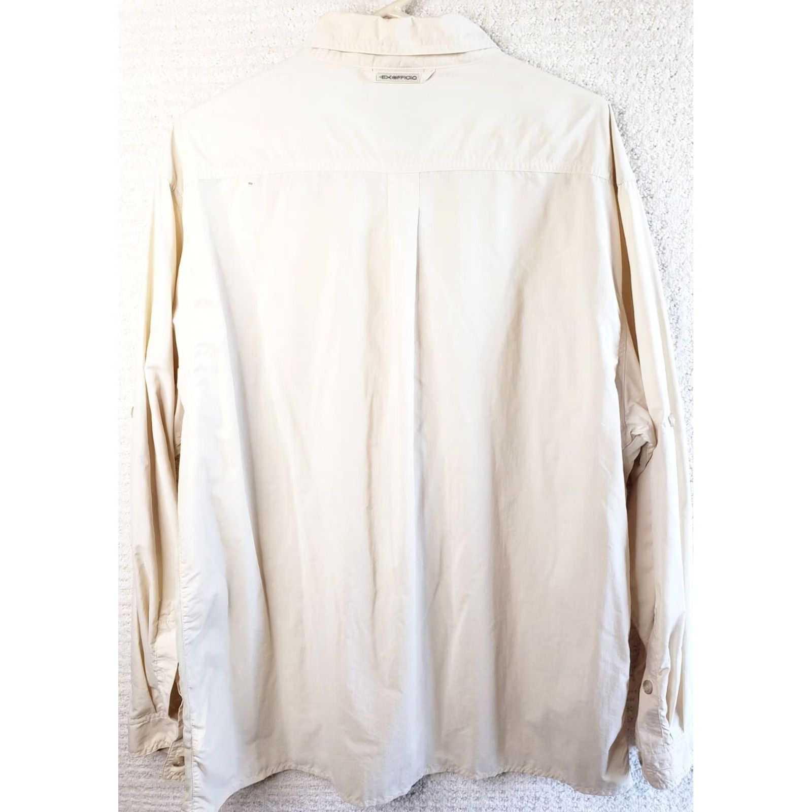 ExOfficio VINTAGE EXOFFICIO L/S Button Up Vented Hiking Shirt Yellow Men Large Size US L / EU 52-54 / 3 - 5 Thumbnail