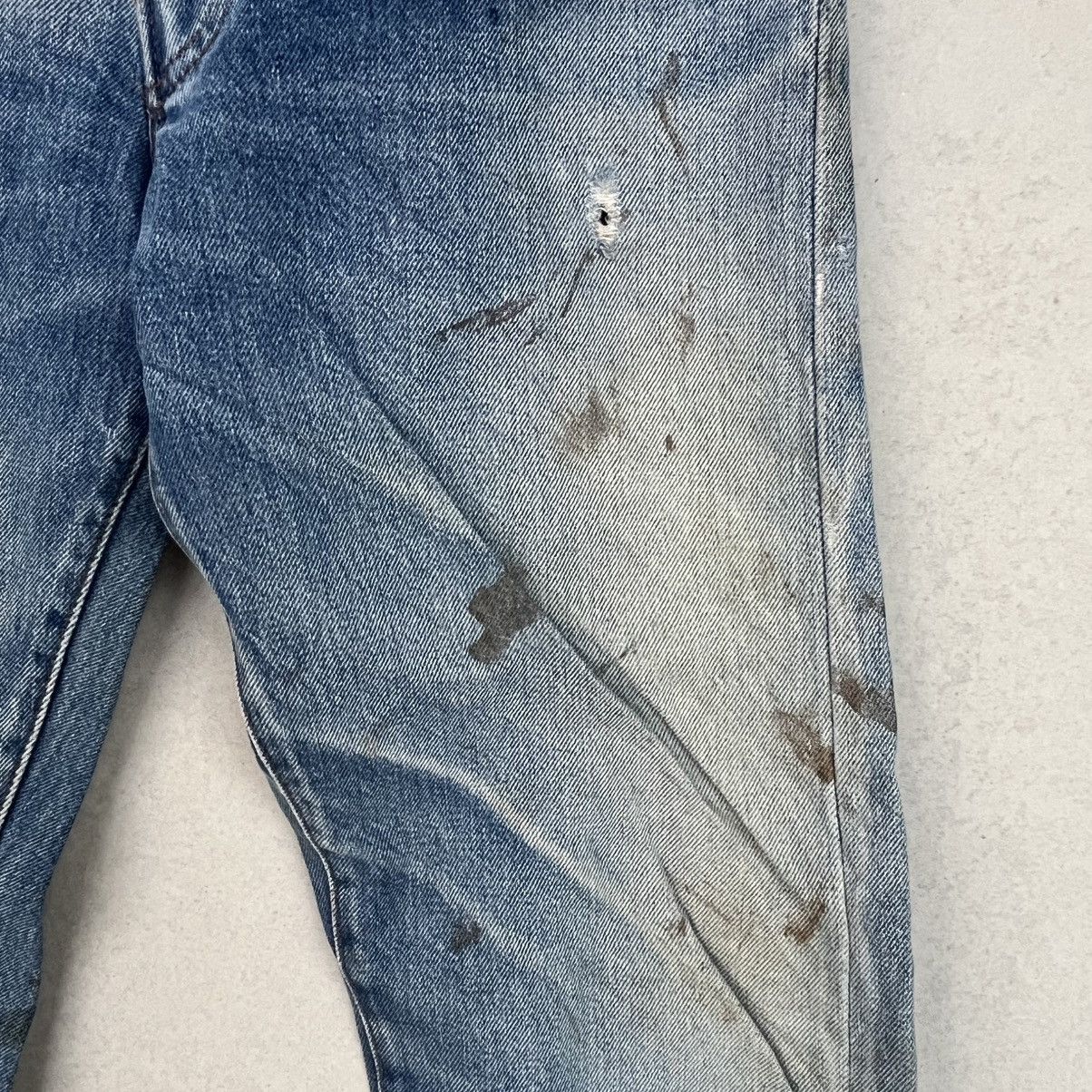 Other Vintage Levi's 501 Blue Jeans Paint Splatter Size S W18 S30 Size US 26 / EU 42 - 5 Thumbnail
