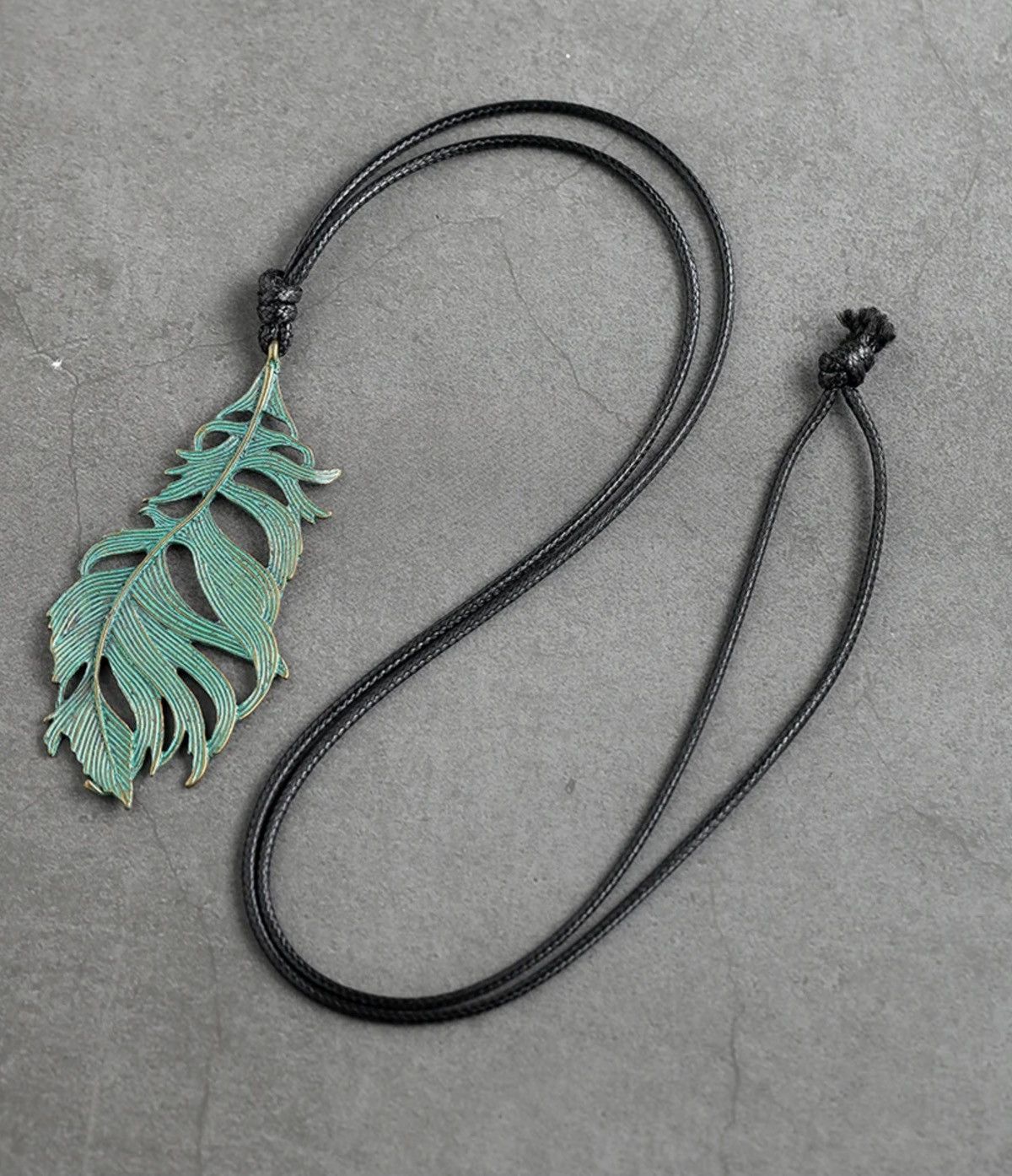 Jewelry Long Trendy Plant Leaves Necklace Size ONE SIZE - 3 Thumbnail