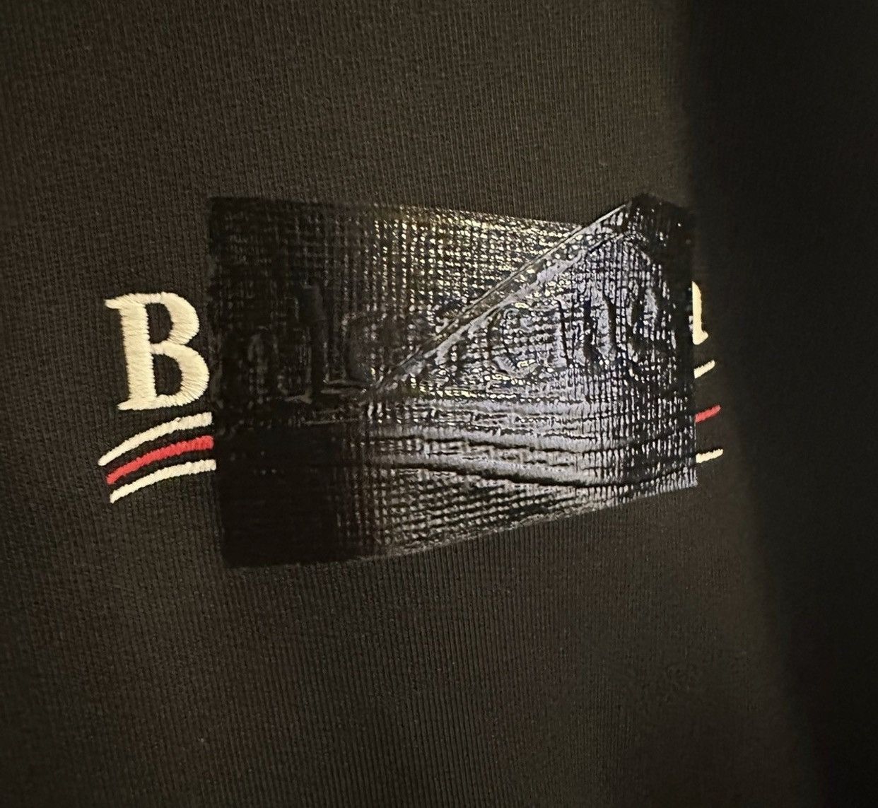 Balenciaga Balenciaga Plain Gaffer Tape Hoodie Size US M / EU 48-50 / 2 - 3 Thumbnail