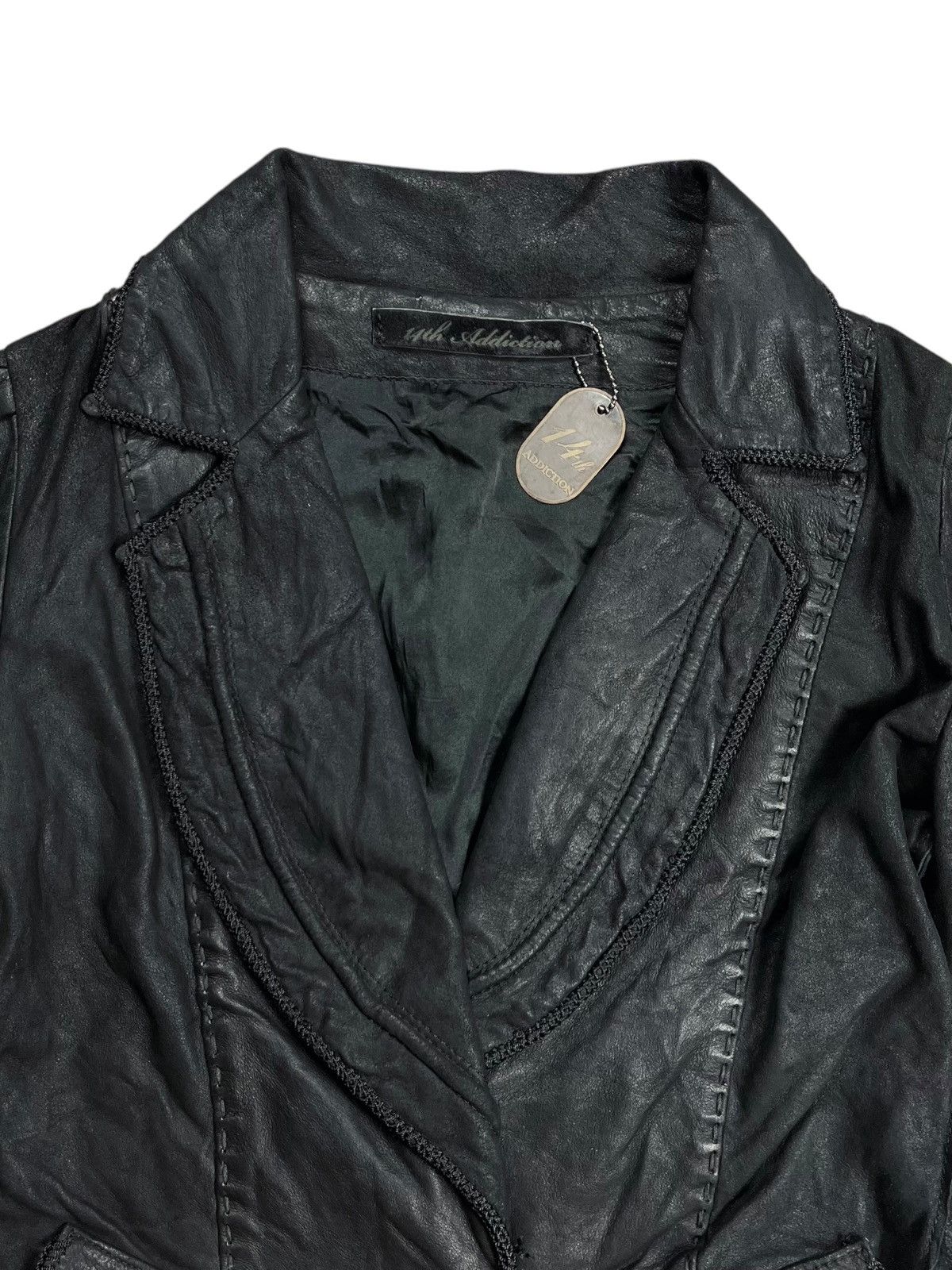 14th Addiction Old 14th_Addiction - Patchwork Leather Jacket Size M / US 6-8 / IT 42-44 - 4 Thumbnail