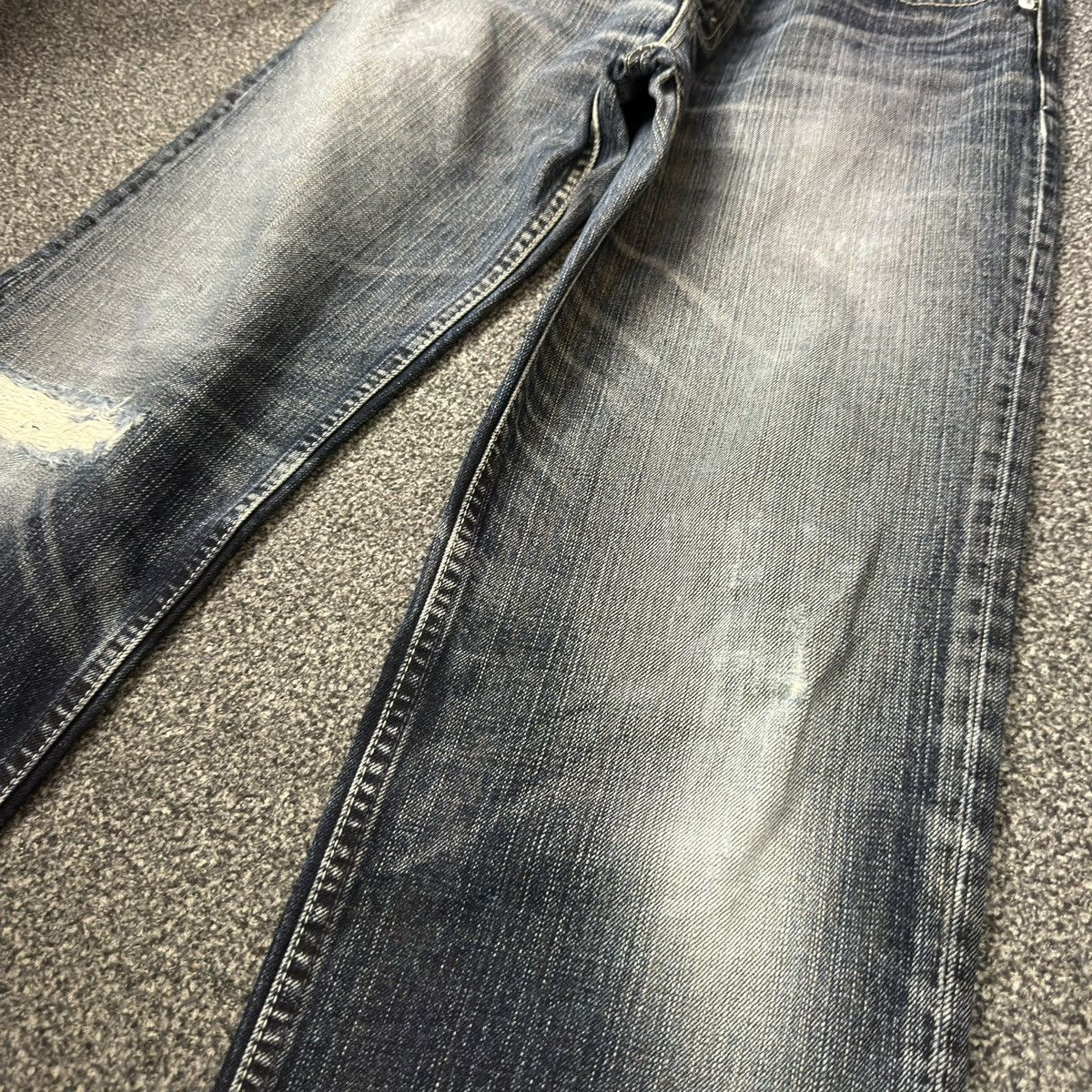 If Six Was Nine 🔥🇯🇵 Vintage 2006 Levis 502 Distressed Faded Denim W32 Size US 32 / EU 48 - 5 Thumbnail