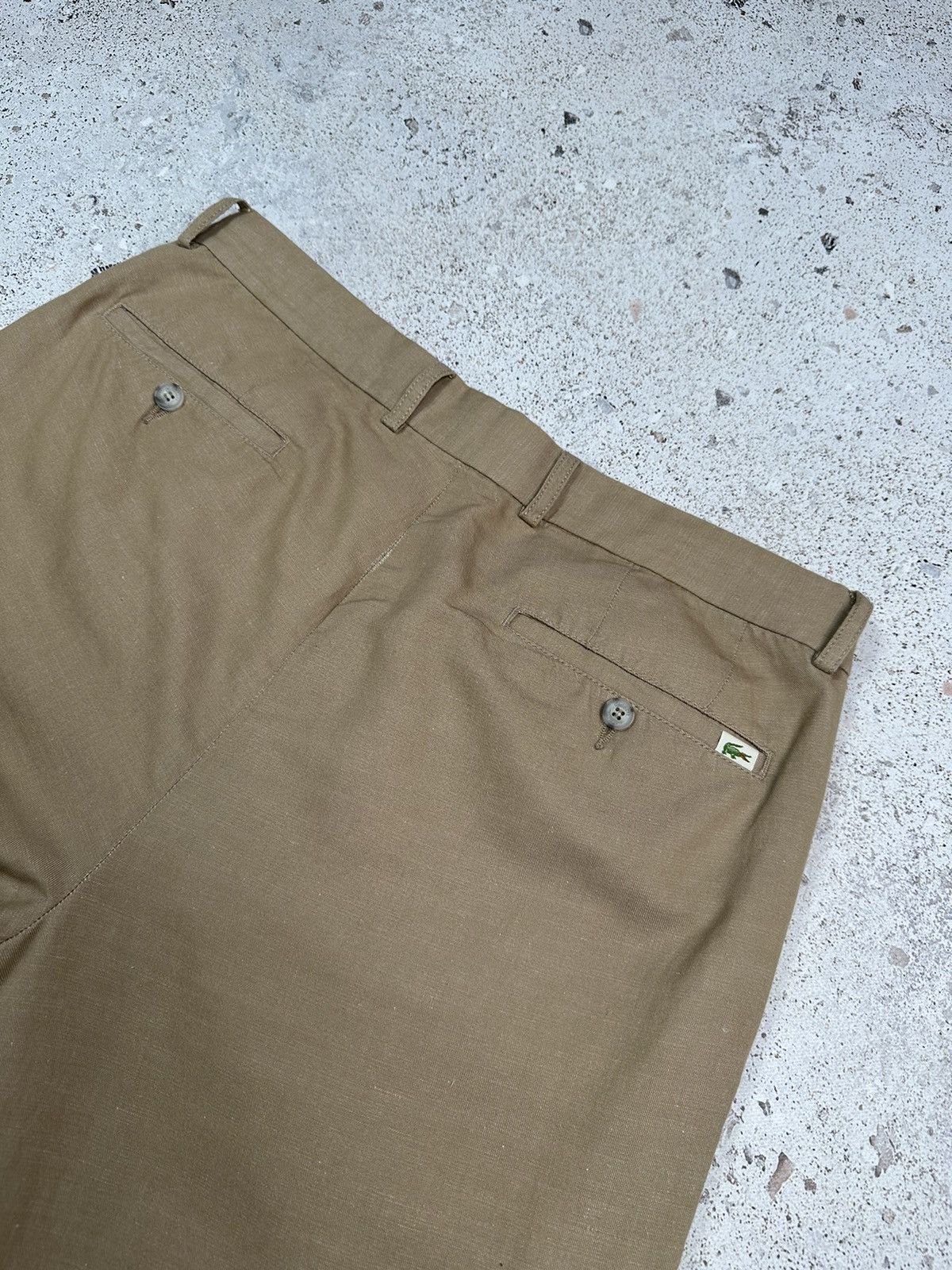 Lacoste Lacoste Cotton-Linen Trousers Men 34 Pants beige M L Size US 34 / EU 50 - 21 Thumbnail
