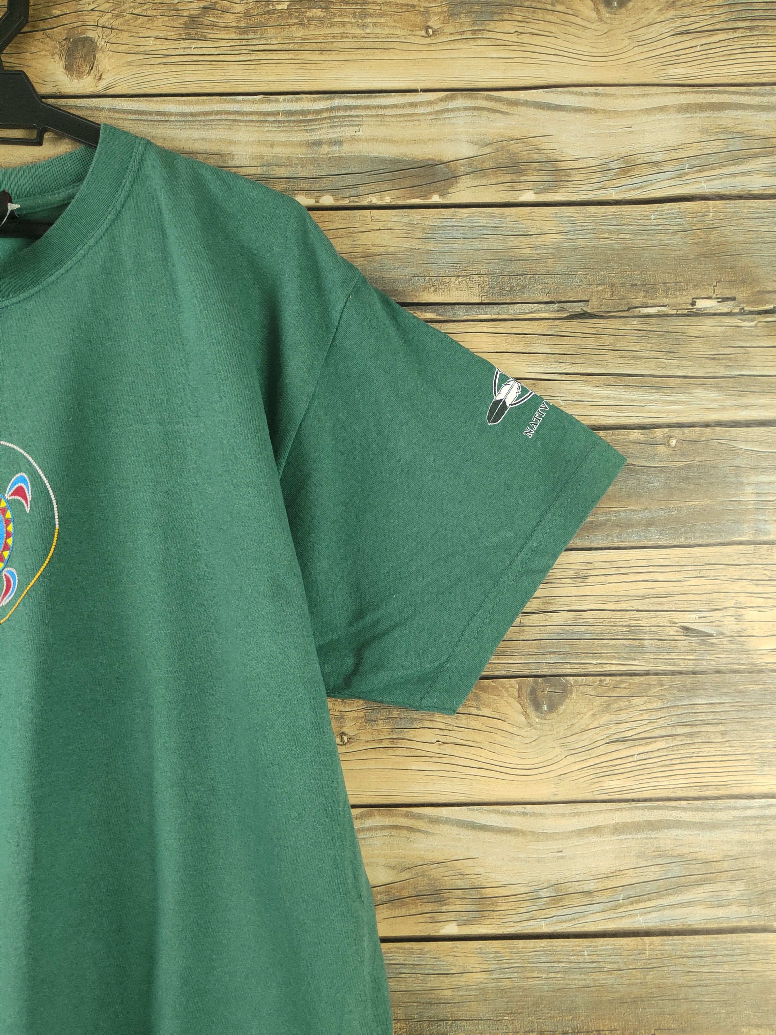 Native DL Native Threads Green Short Sleeve T-shirt #2760 Size US L / EU 52-54 / 3 - 7 Thumbnail