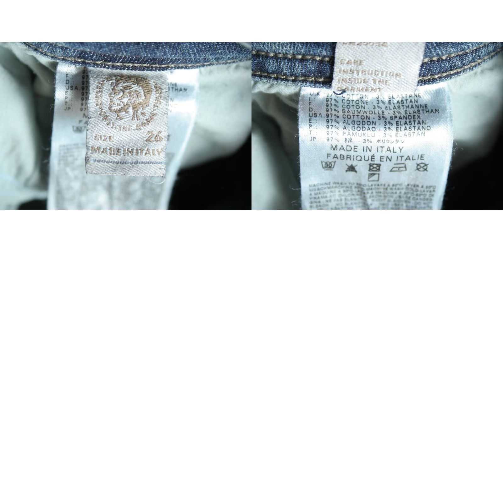 Diesel DIESEL Newz Wash 008N8 Stretch Denim Straight Leg Blue Jeans Women's 26x32 Size 26" / US 2 / IT 38 - 8 Thumbnail
