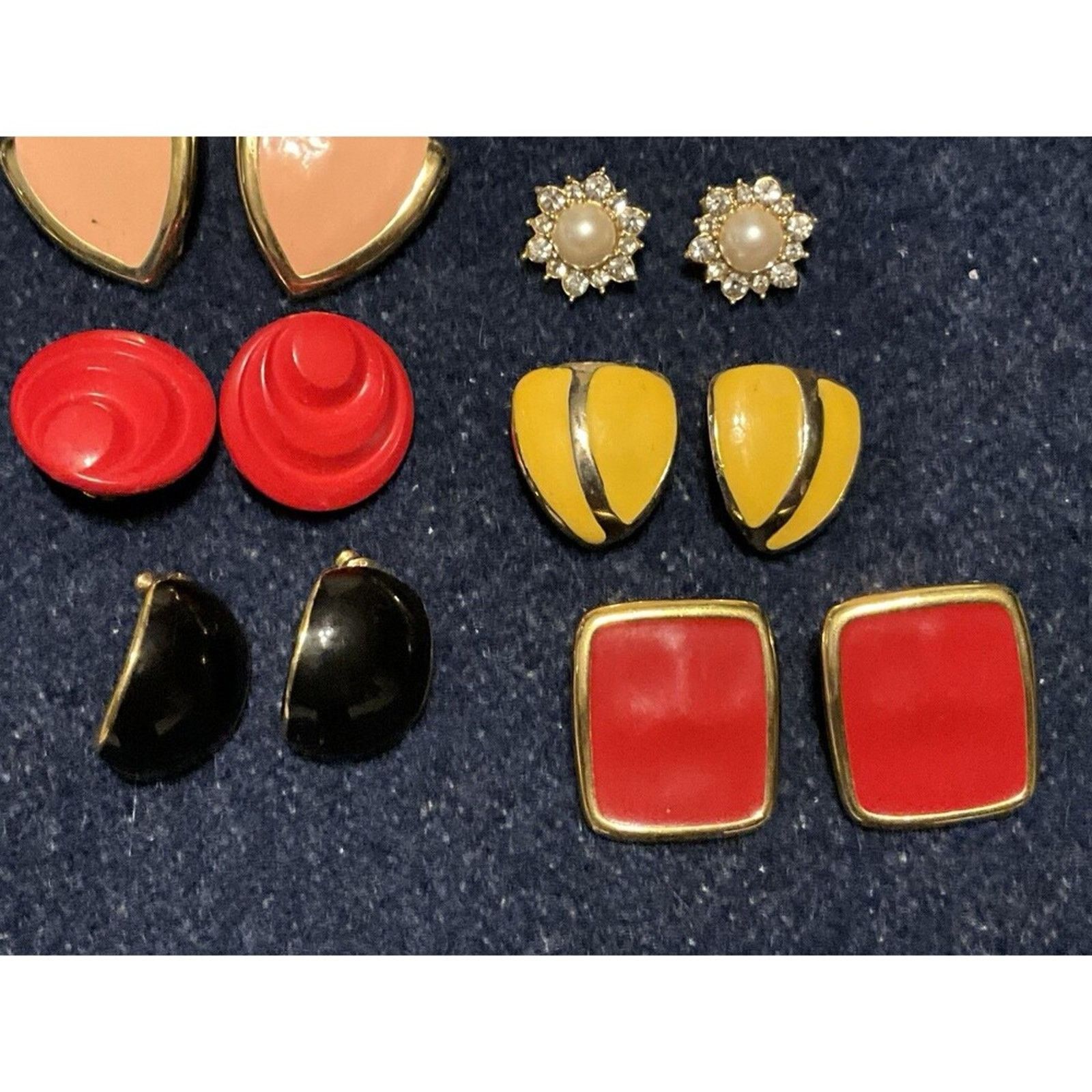 Other 6 Pairs 80’s & 90’s Lot Of Earrings Size ONE SIZE - 3 Thumbnail