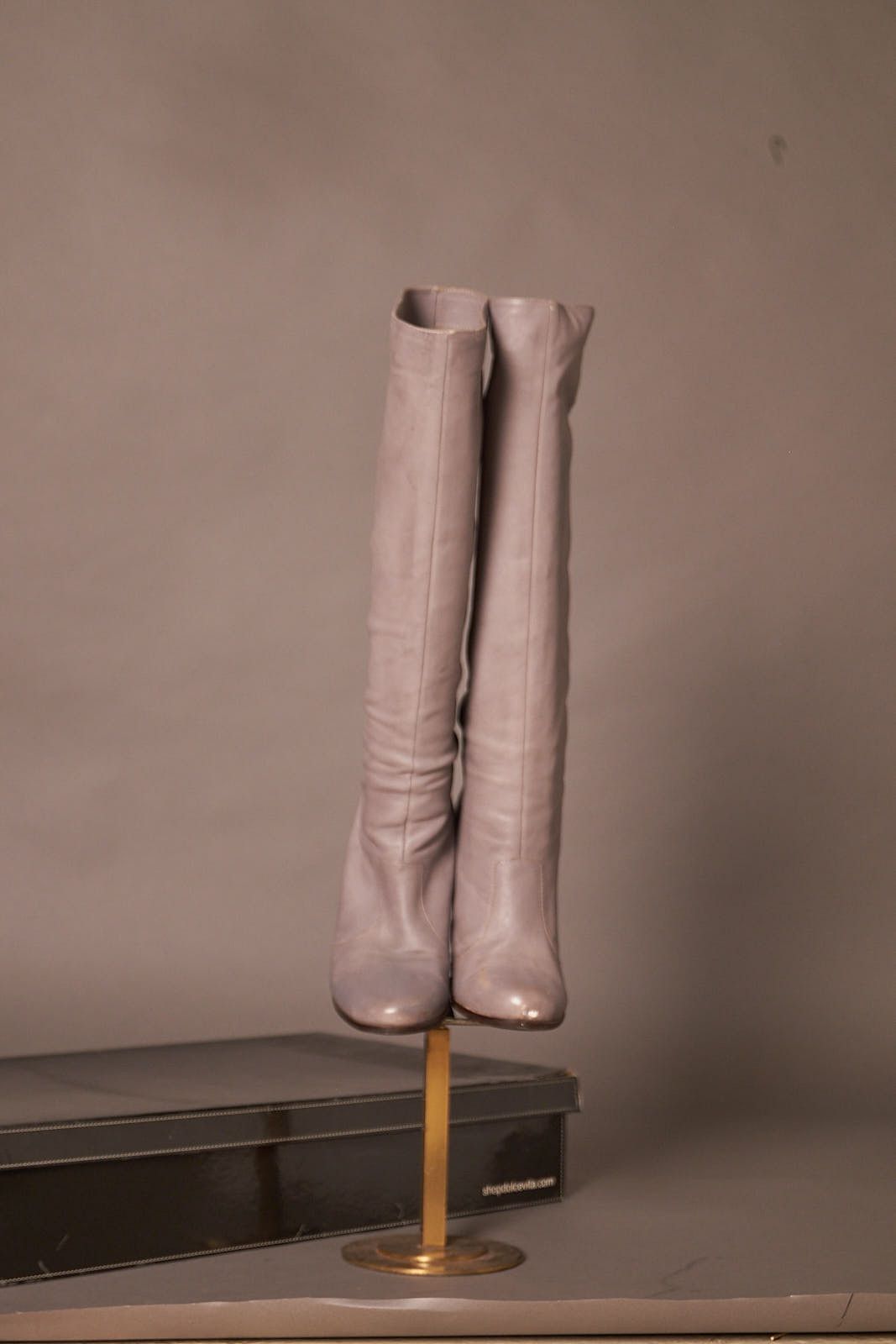 Dolce Vita Dolce Vita Knee High Gray Heeled Boots Size US 7 / IT 37 - 2 Thumbnail