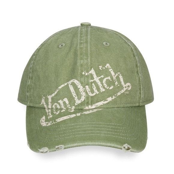 NWT VON DUTCH SAGE DISTRESSED DAD HAT