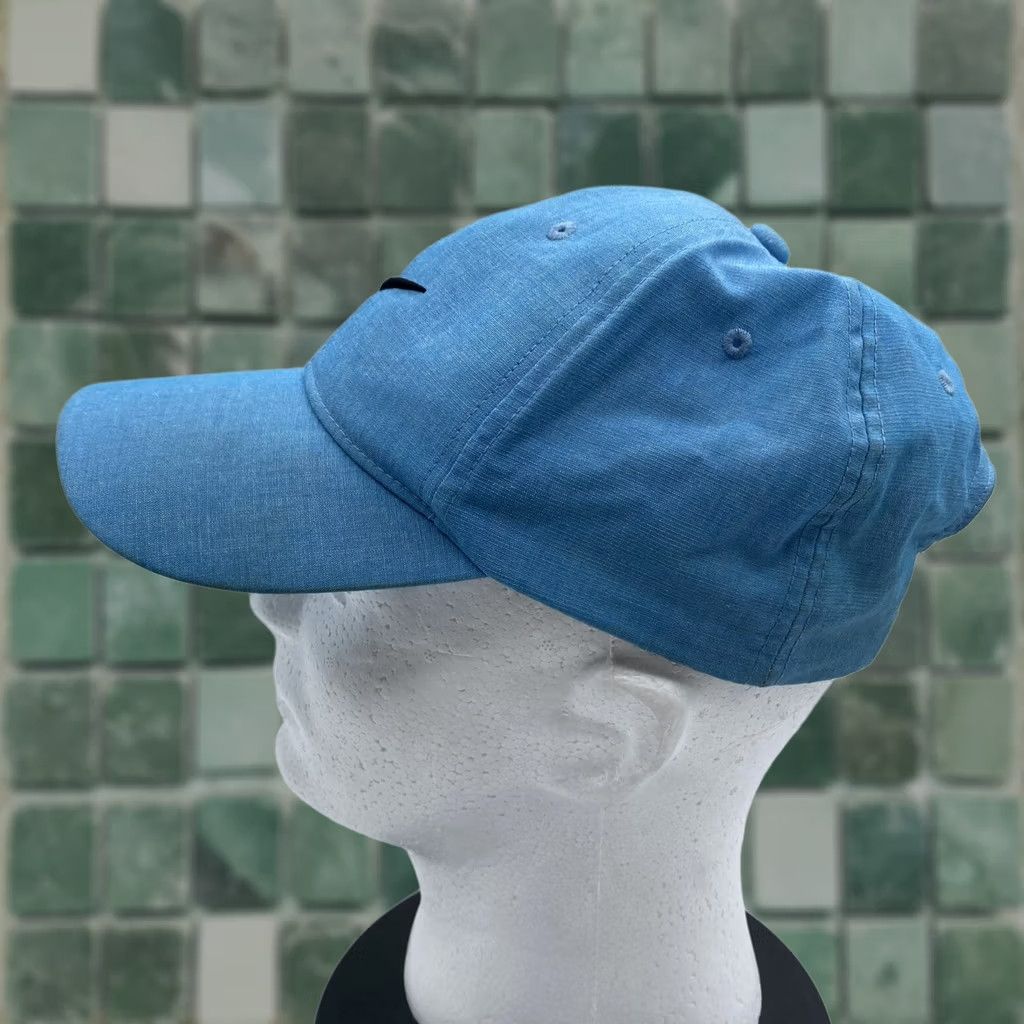 Nike Nike Golf Hat Cap Leather Strap Back One Size Blue Outdoor Adults Adjustable Lightweight Twill Polyester Cap" Size ONE SIZE - 1 Thumbnail