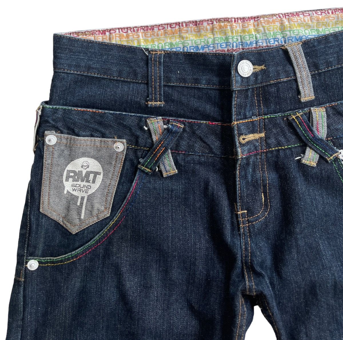 Japanese Brand Rimaster Double Waist Twist Denim Size US 33 - 6 Thumbnail