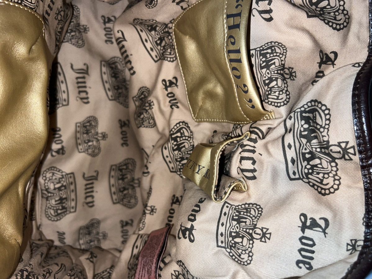 Juicy Couture Vintage Juicy Couture Handbag PurseTote Brown Velour Bag Y2k Size ONE SIZE - 9 Thumbnail