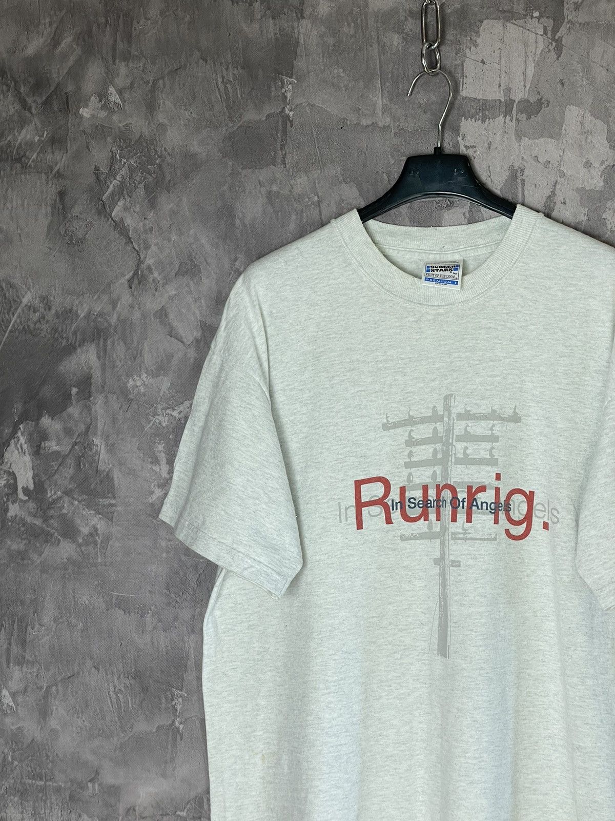 Band Tees × Vintage Vintage Runrig 1999 Screen Stars T-shirt Size US L / EU 52-54 / 3 - 4 Thumbnail