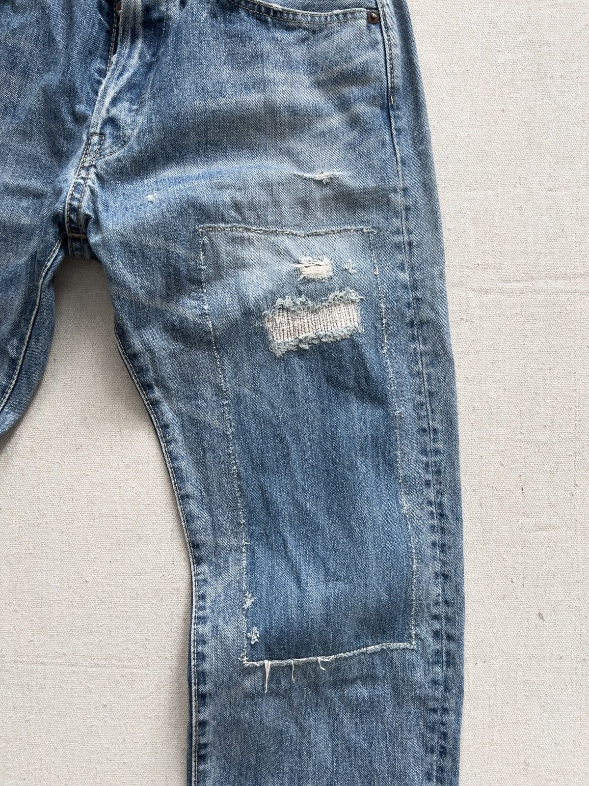 BRU NA BOINNE Bru Na Boinne Distressed Japanese Denim 30” Size US 30 / EU 46 - 5 Thumbnail