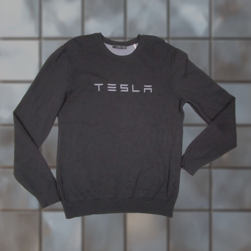 Vintage Tesla Sweater Mens Medium Black Knit Wool Blend Pullover Made in Italy Size US M / EU 48-50 / 2 - 1 Thumbnail