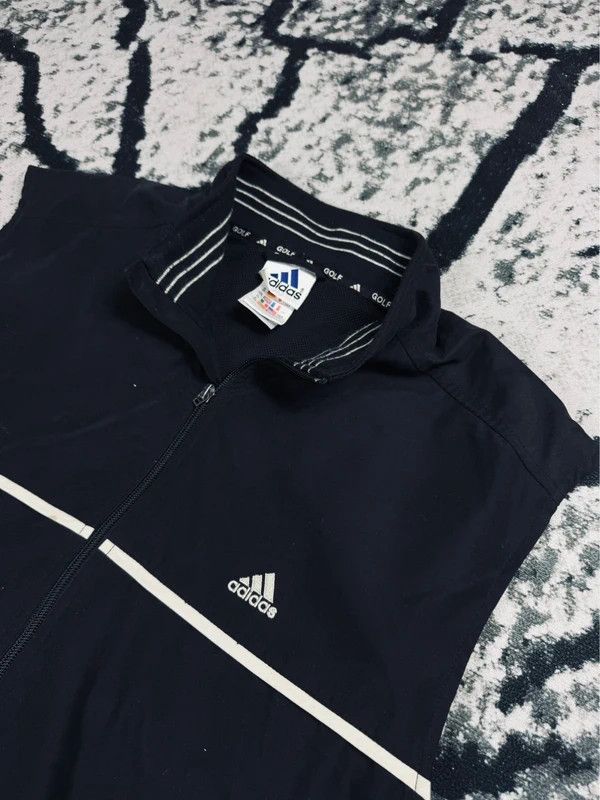 Adidas Vintage Adidas 90s Sports Vest Black White L Size US L / EU 52-54 / 3 - 3 Thumbnail