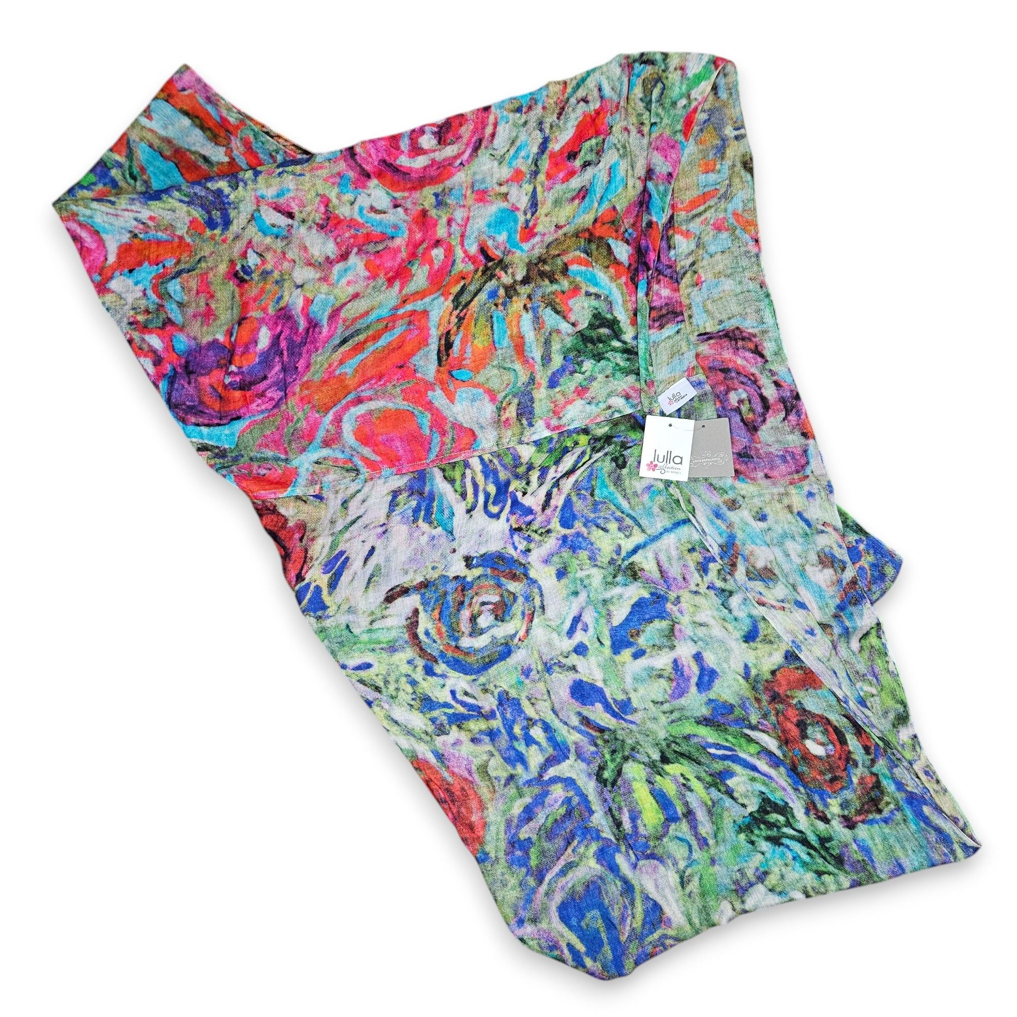 Other Lulla Collection 40x74" Infinity Scarf Sarong Floral Rainbow Size ONE SIZE - 9 Thumbnail