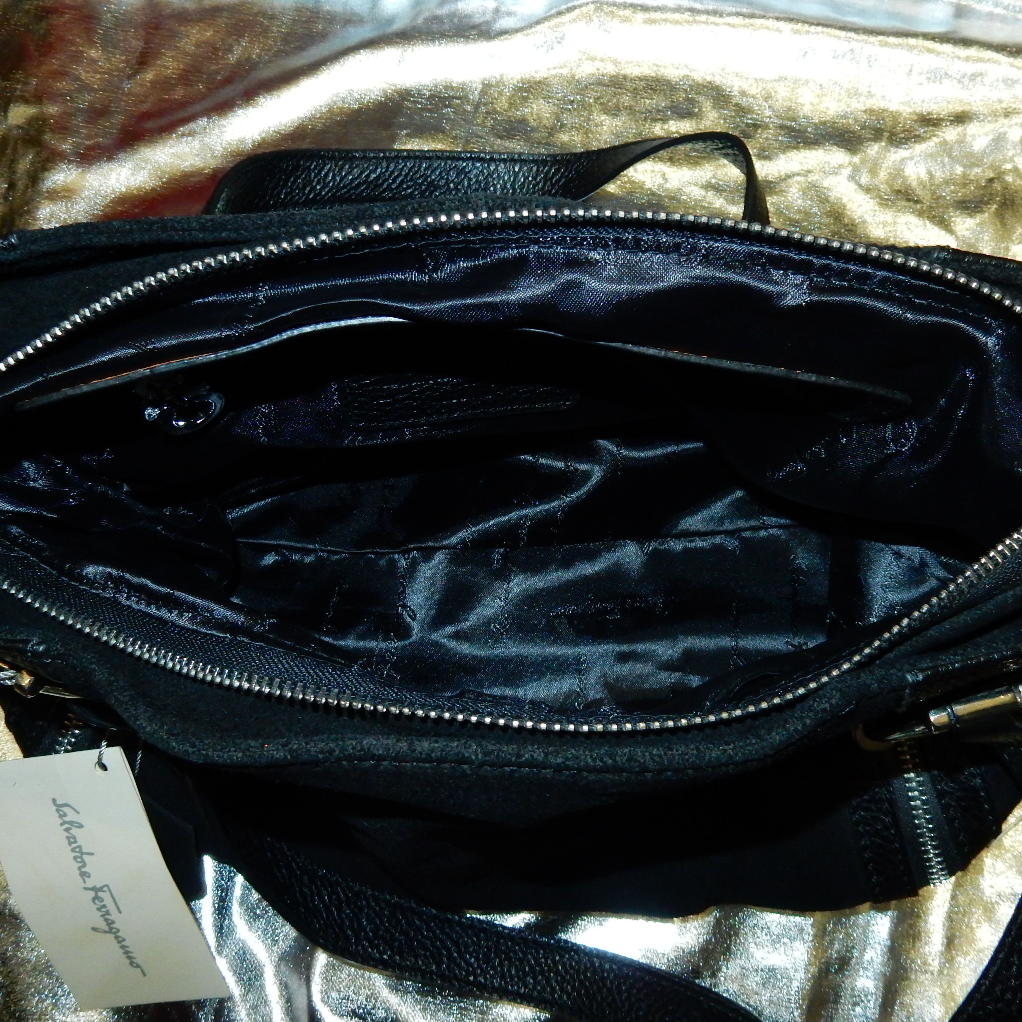Salvatore Ferragamo Salvatore Ferragamo black leather bag Size ONE SIZE - 9 Thumbnail
