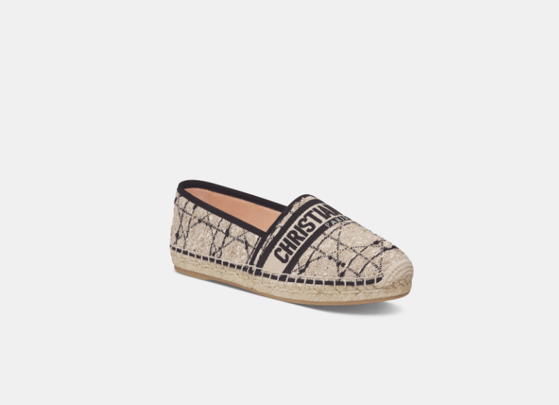Dior o1w1db10126 KDB973 Granville Espadrilles in Beige/Black Size US 7 / IT 37 - 2 Thumbnail