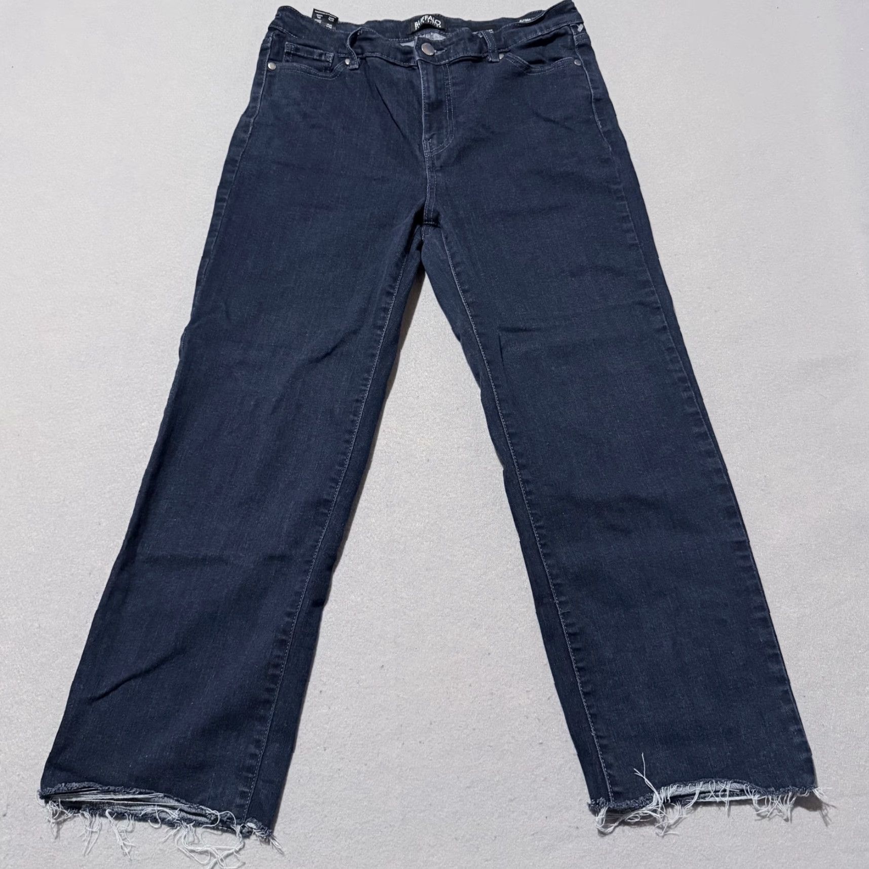 Buffalo David Bitton Buffalo David Bitton Alyssa Straight Leg Jeans Women's Blue Denim Stretch - 8 Size 30" / US 8 / IT 44 - 2 Thumbnail