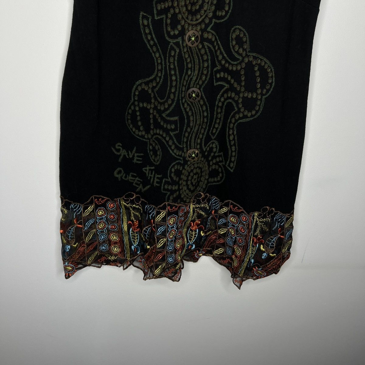 Japanese Brand × Vintage save the queen mesh tank top gaultier style made in italy Size M / US 6-8 / IT 42-44 - 4 Thumbnail