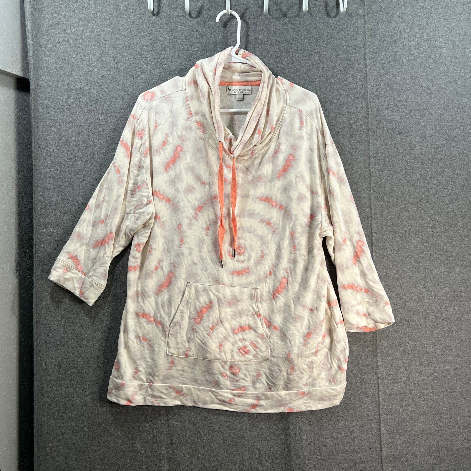 Other Koolaburra by UGG Brushed-Back 3/4-Sleeve Pullover Cream Size L / US 10 / IT 46 - 1 Thumbnail