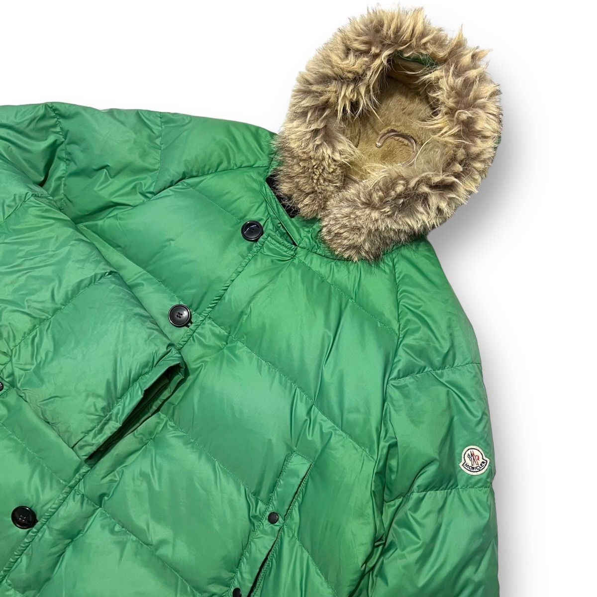 Moncler × Vintage Moncler vintage bulgarie fur hooded jacket Size US XL / EU 56 / 4 - 3 Thumbnail