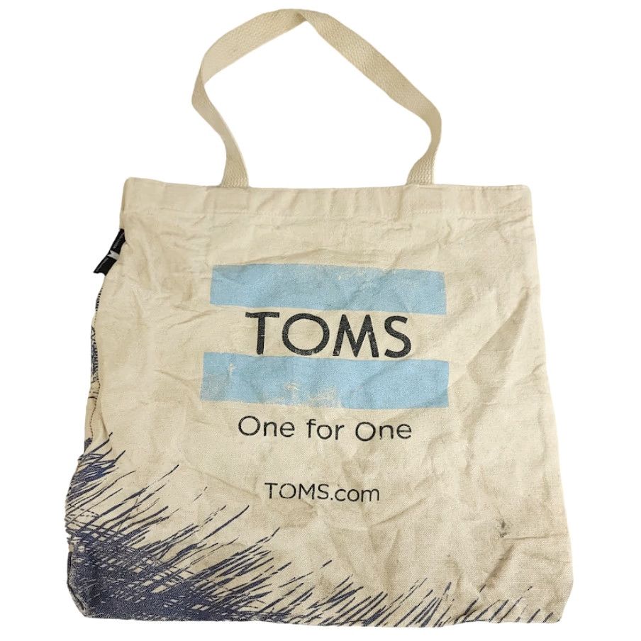 Toms TOMS Alice In Wonderland Canvas Tote Bag 14x13 Inches Unisex Adults Medium Beige Tote Canvas Lightweight Size ONE SIZE - 3 Thumbnail