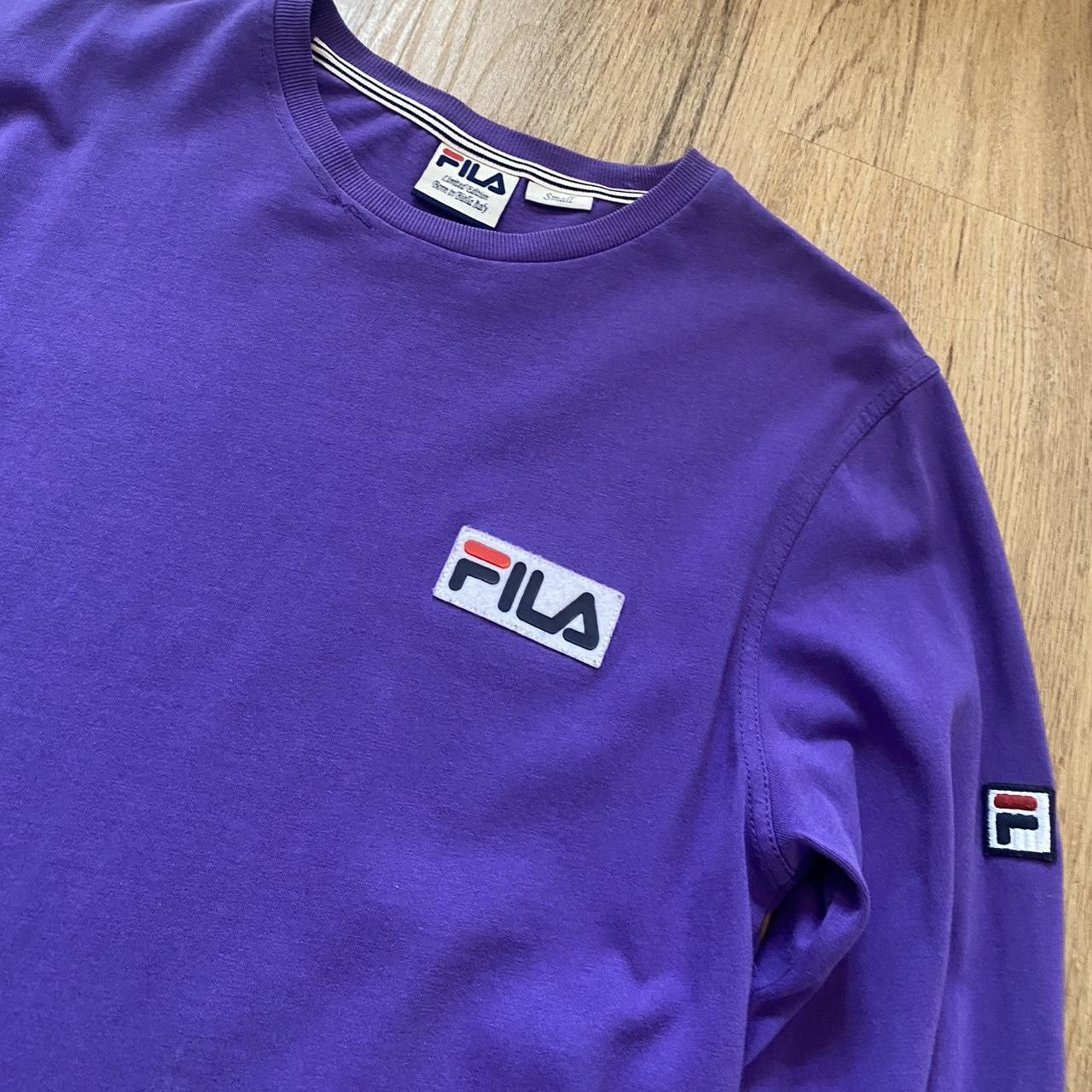 Fila Fila purple long sleeve T-shirt Streetwear Sportswear Size US S / EU 44-46 / 1 - 3 Thumbnail
