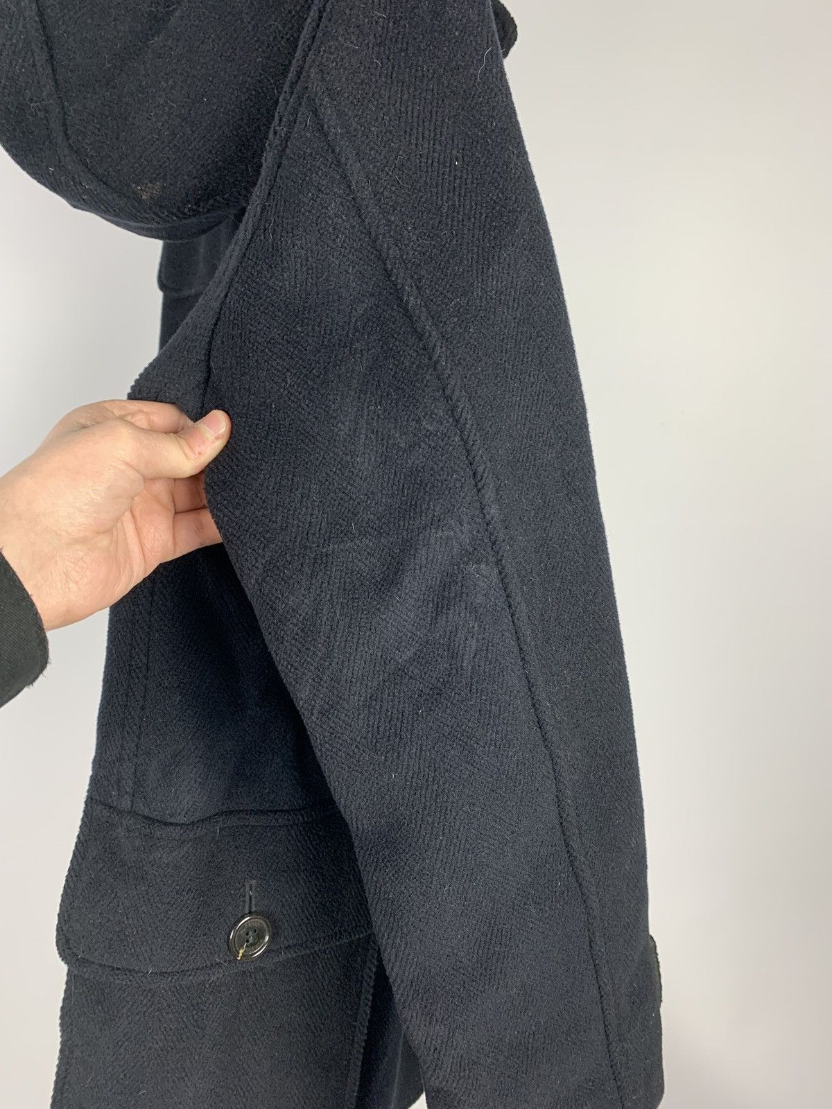 Burberry Burberry London Duffle Coat Wool Sz IT 46 Black Hooded 90’s Size L / US 10 / IT 46 - 10 Thumbnail