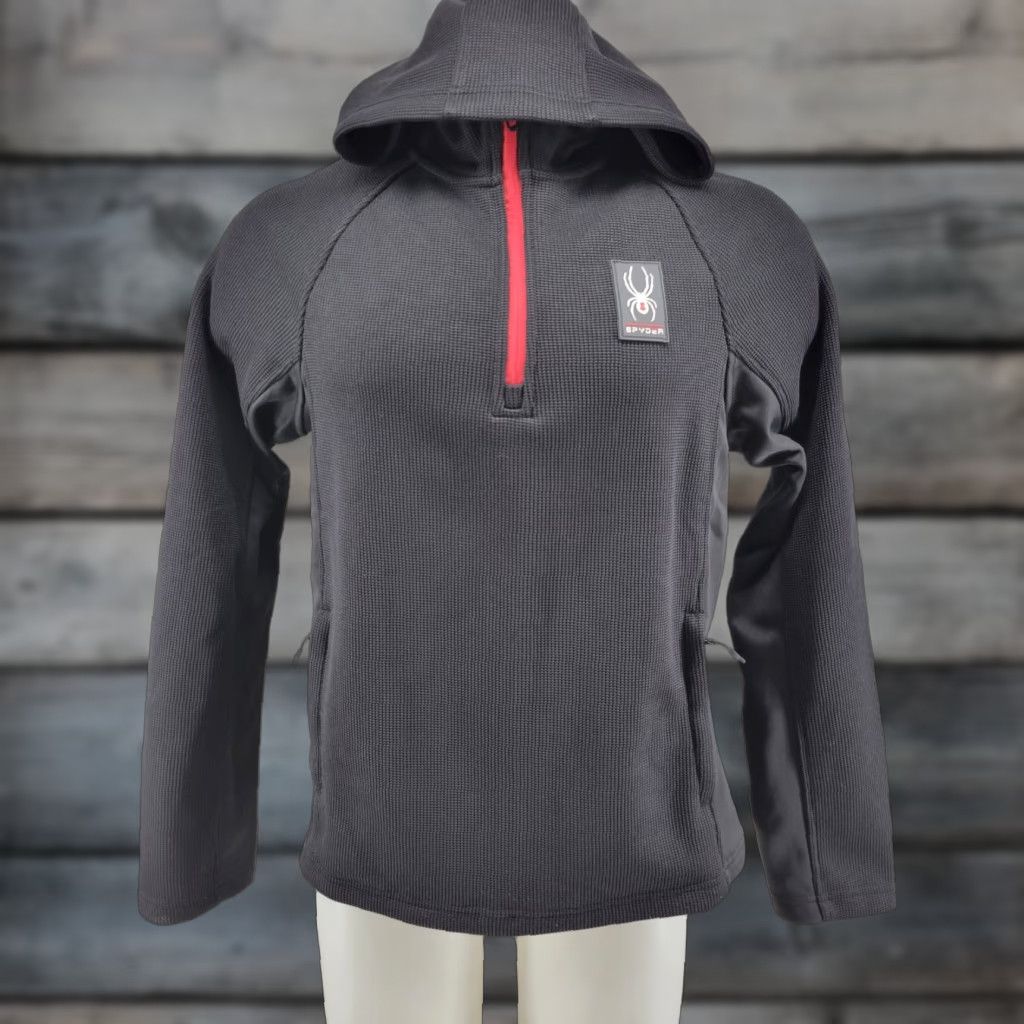 Spyder VINTAGE? No. NWT Spyder Softshell Jacket 1/4 Zip Mens Black M Hydroweb Warm? Size US M / EU 48-50 / 2 - 1 Thumbnail