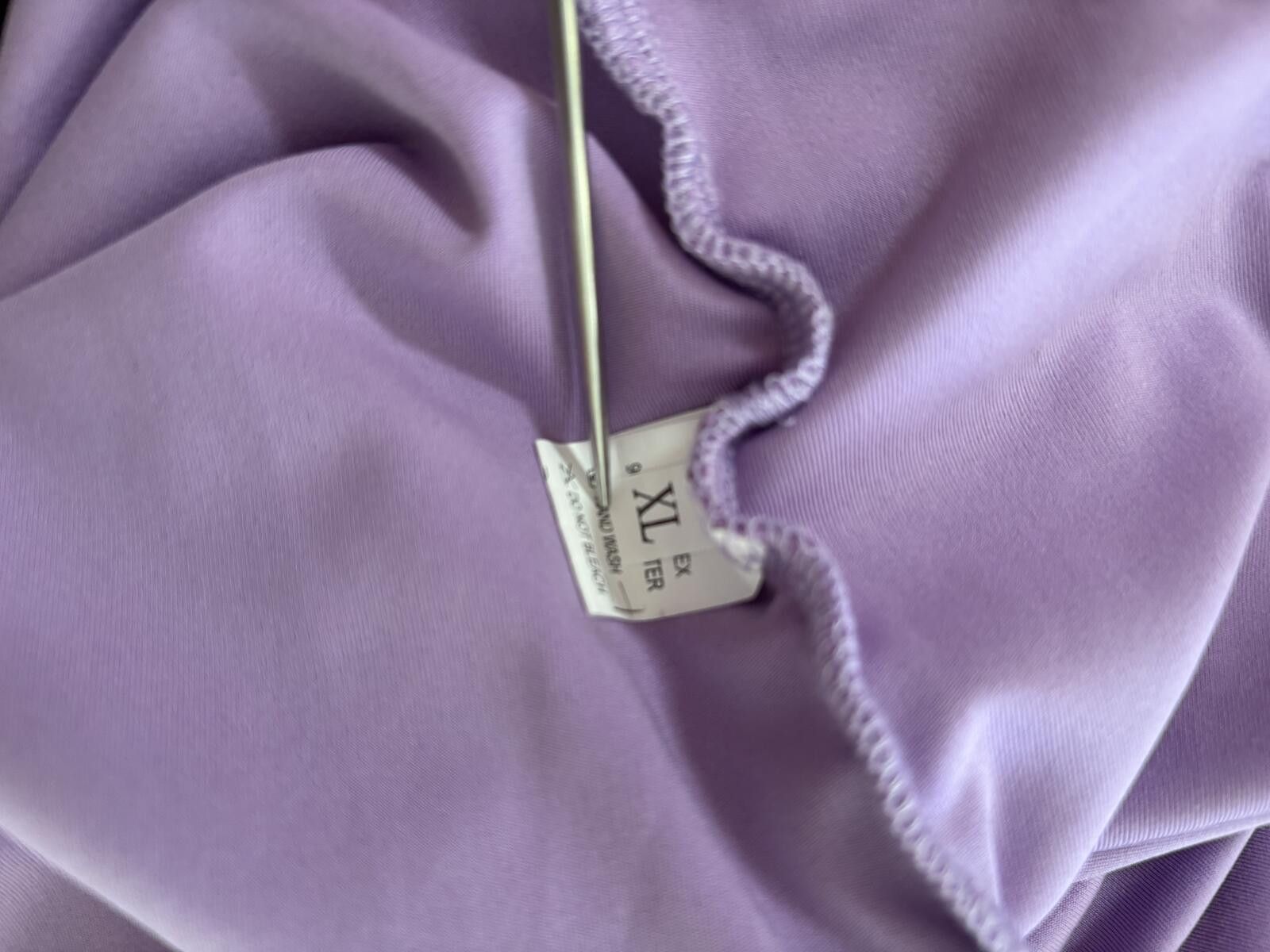 The Unbranded Brand One-Shoulder Ruched Midi Dress in Light Purple XL Size XL / US 12-14 / IT 48-50 - 8 Thumbnail