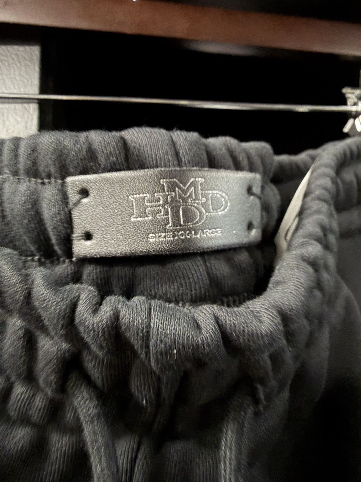 HMDD Happy Memories Don't Die HMDD Scrunch Patch Sweatpants Black Size US 43 - 4 Thumbnail
