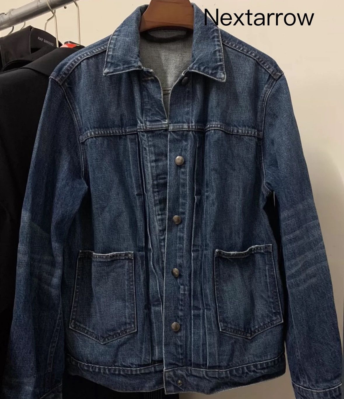 ジャケット・アウター Helmut Lang Fur Collar Wax Denim Jacket Helmut Lang Fur Collar Wax Denim Jacket コーティングデニム