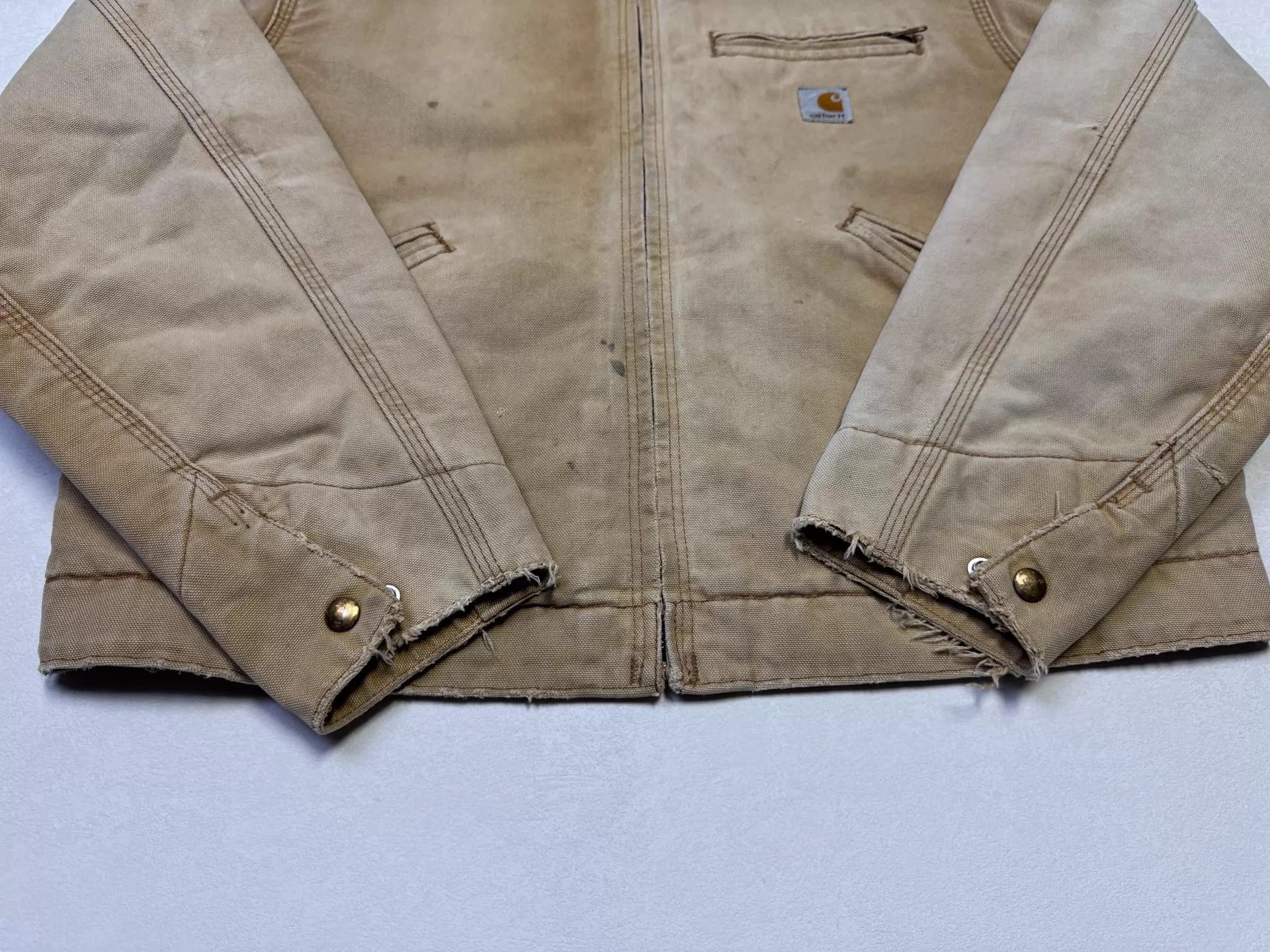 Carhartt Vintage Carhartt RNJ001 L BRN Detroit Jacket Size US L / EU 52-54 / 3 - 3 Thumbnail
