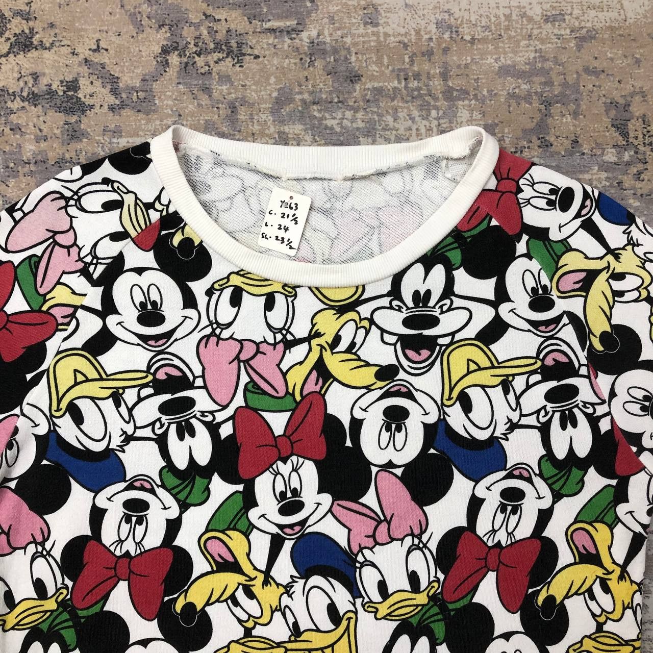 Disney × Mickey Mouse Y263 Vintage Mickey Mouse FULLPRINT sweatshirt Size M / US 6-8 / IT 42-44 - 4 Thumbnail