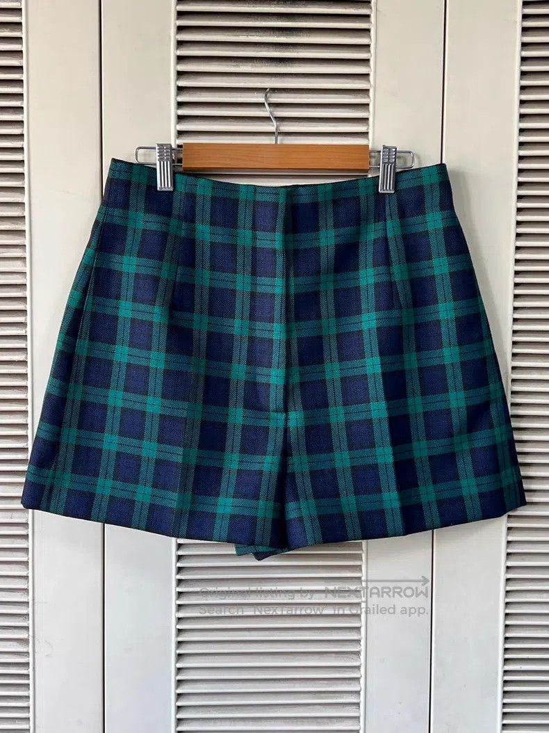 Other Dior Green plaid wool shorts Size 25" / US 0 / IT 36 - 1 Thumbnail