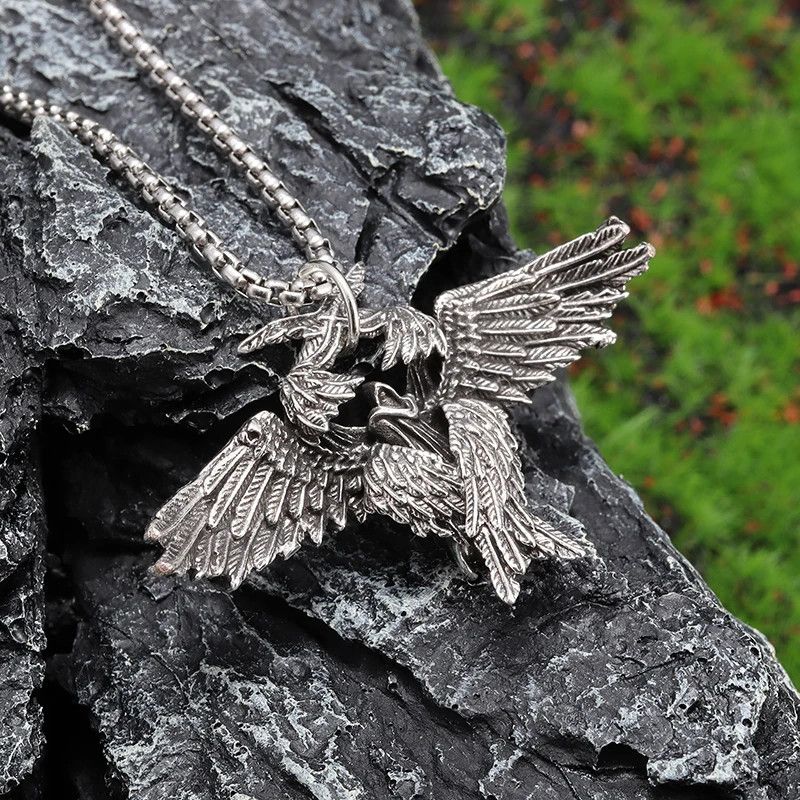 Jewelry Gothic Mysterious Angel Wings Pendant Necklace Size ONE SIZE - 6 Thumbnail