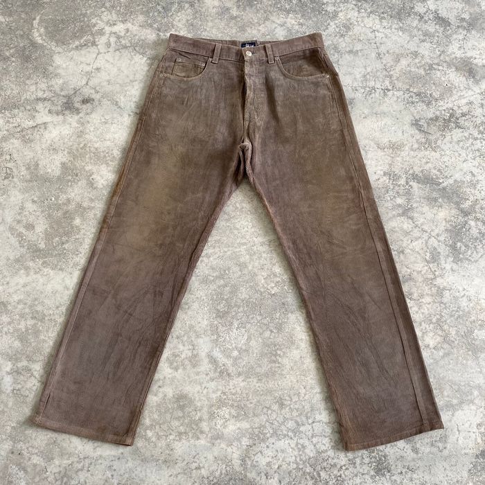 Vintage Vintage 90's Stussy Faded Brown Baggy Corduroy Jeans | Grailed