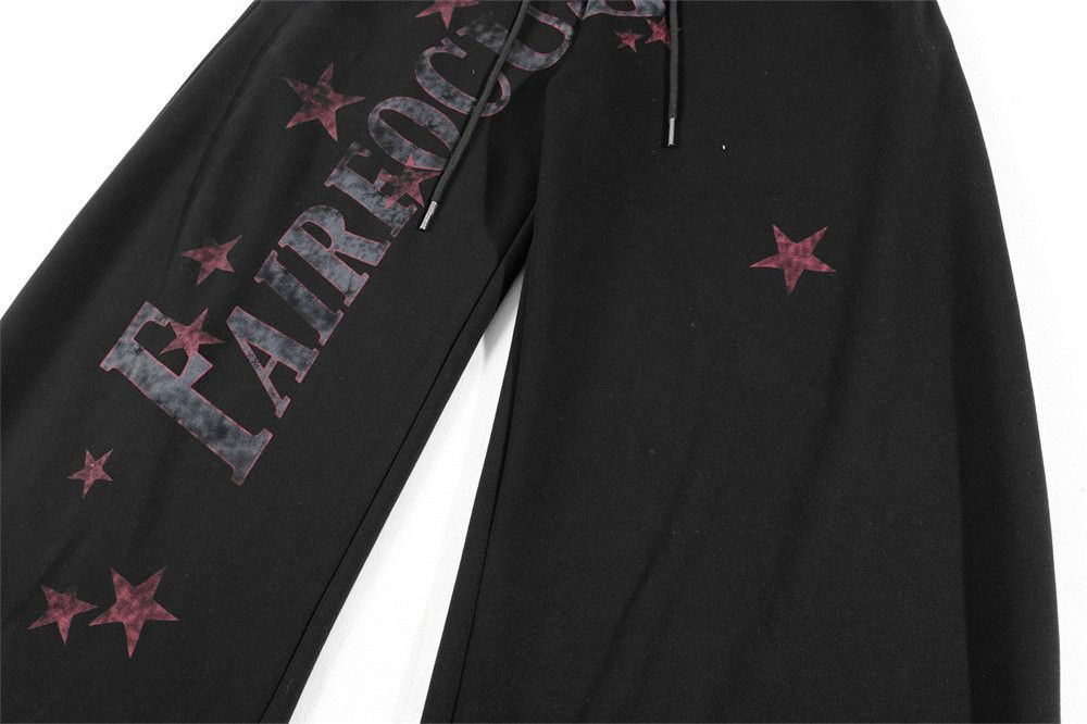 Vintage Men's loose wide-leg star graffiti casual scimitar trousers Size US 32 / EU 48 - 5 Thumbnail