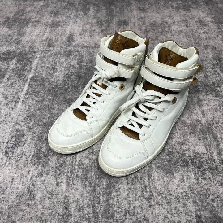 Louis Vuitton Louis Vuitton White High-Top Fashion Sneakers -2508 Size US 7.5 / EU 40-41 - 1 Thumbnail