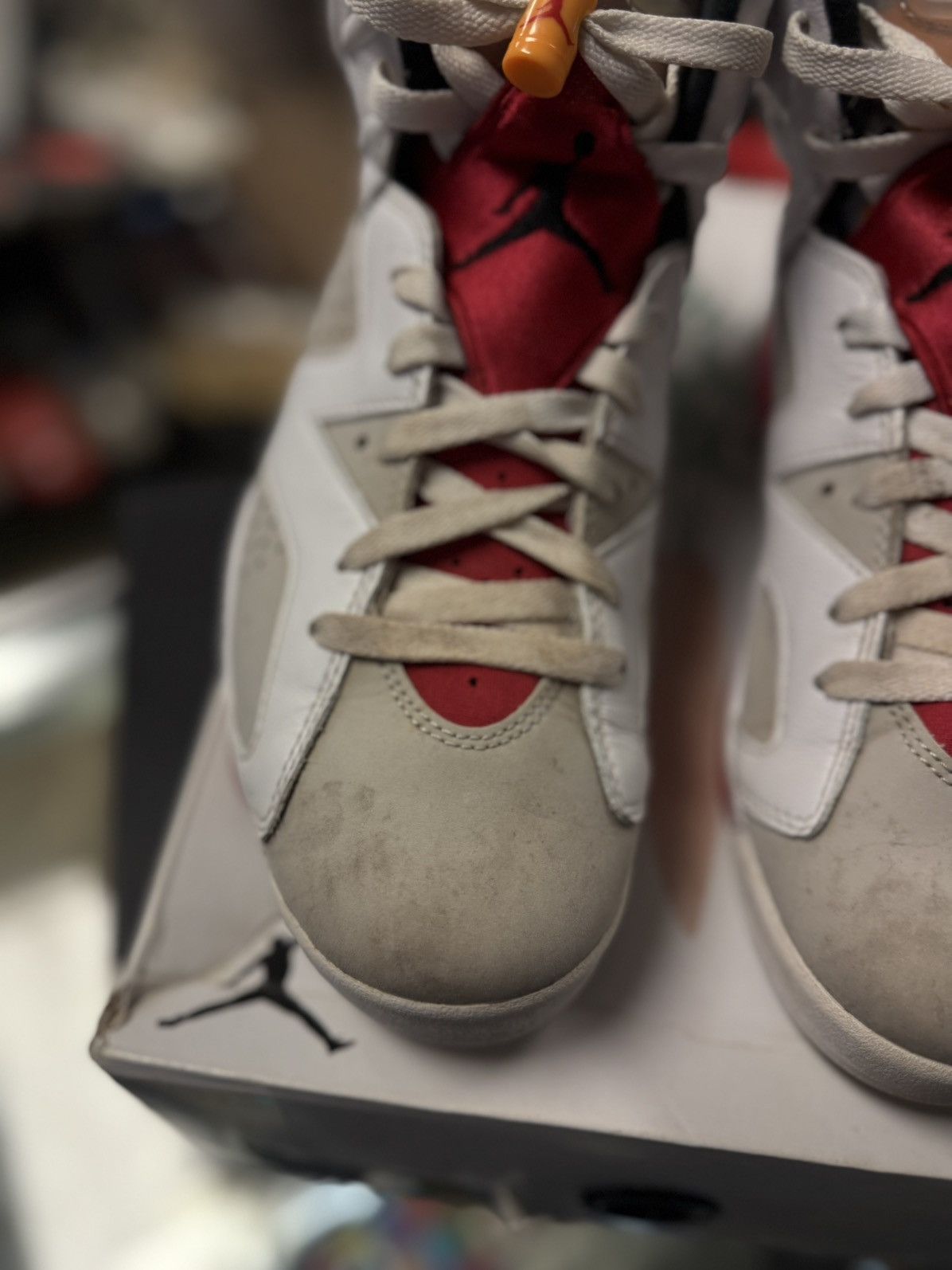 Jordan Brand × Nike Jordan 6 Hare Size 9 Pre Owned W Box Beaters Size US 9 / EU 42 - 4 Thumbnail