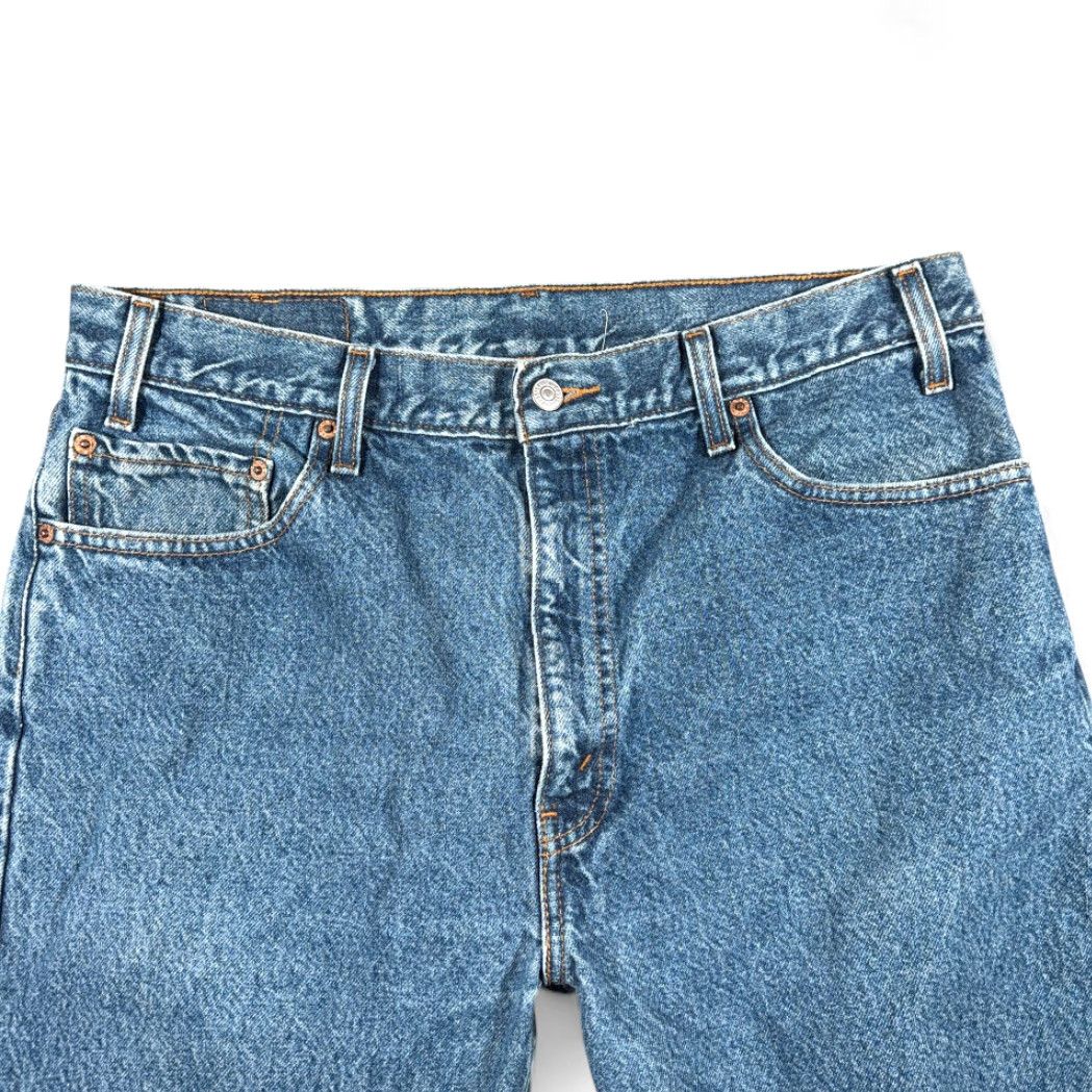 Levi's VINTAGE Levi's 505 Jeans Mens 34x31 Blue Regular Straight Denim 90s Size US 34 / EU 50 - 3 Thumbnail