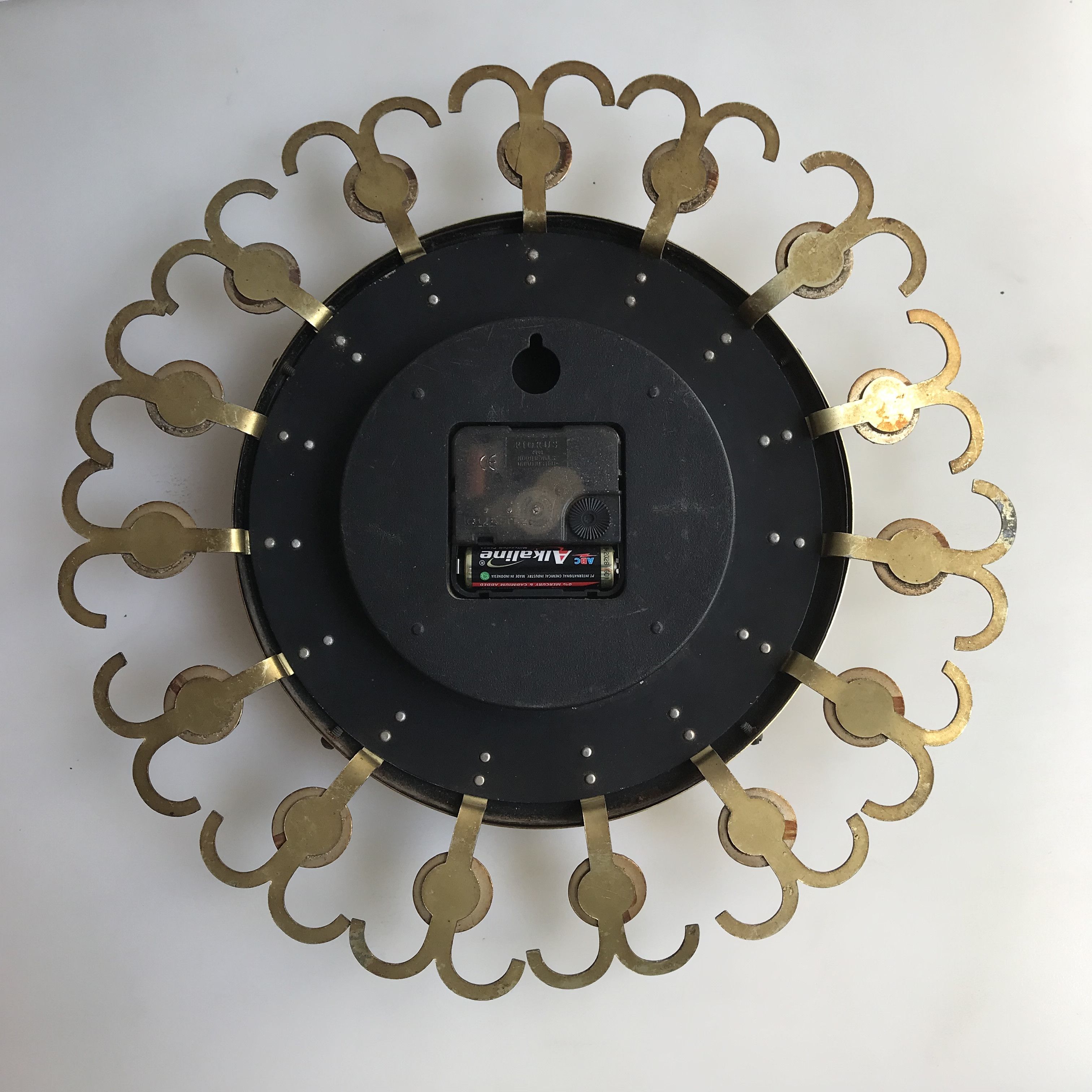 Japanese Brand Mid-Century Sanko Wall Clock Modern Sunburst Wall Clock Size ONE SIZE - 3 Thumbnail
