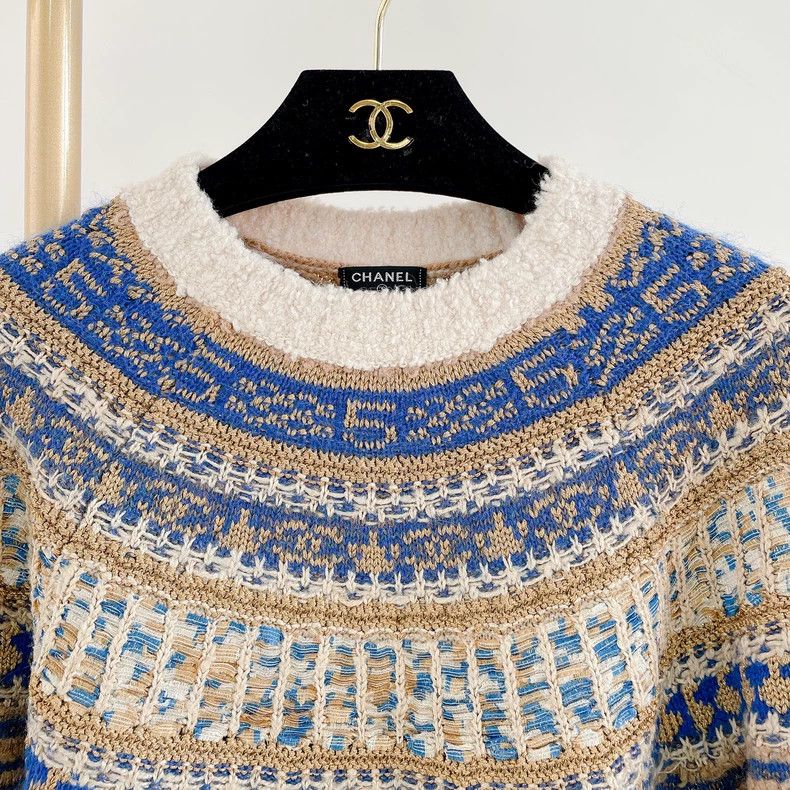 Chanel Chanel Letter embroidery Byzantine style knitted long sleev Size XS / US 0-2 / IT 36-38 - 4 Thumbnail