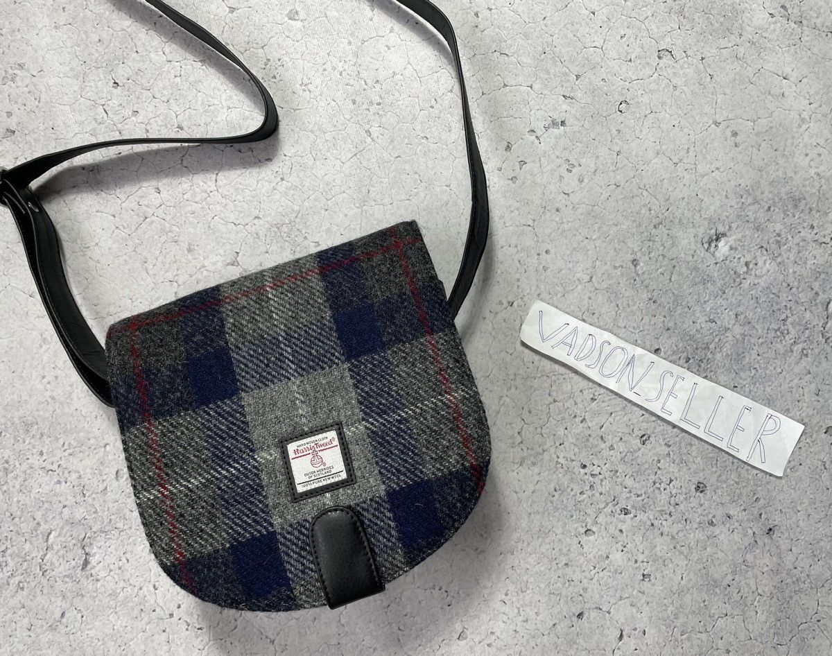 Harris Tweed × Vintage Harris Tweed Cross Body Bag Vintage Streetwear Size ONE SIZE - 3 Thumbnail