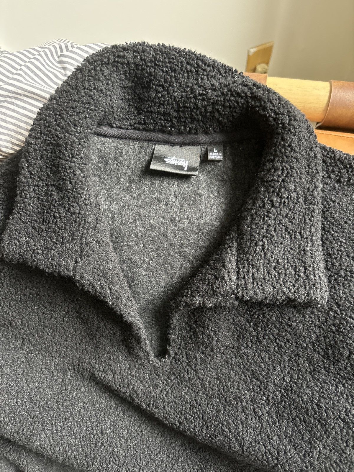 Stussy Stussy Wool Blend Sherpa Open Collar Pullover | Grailed Stussy Stussy Wool Blend Sherpa Open Collar Pullover | Grailed