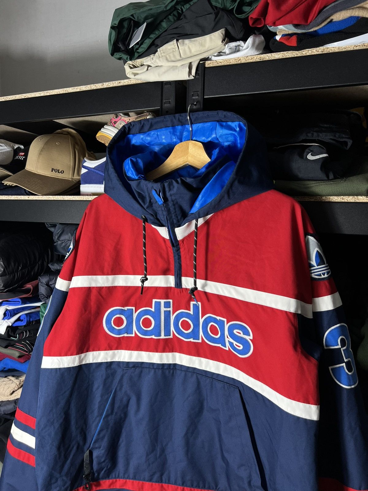 Adidas 🔹 Adidas Retro Anorak Windbreaker – Snowboarding Jacket Rare Size US L / EU 52-54 / 3 - 3 Thumbnail