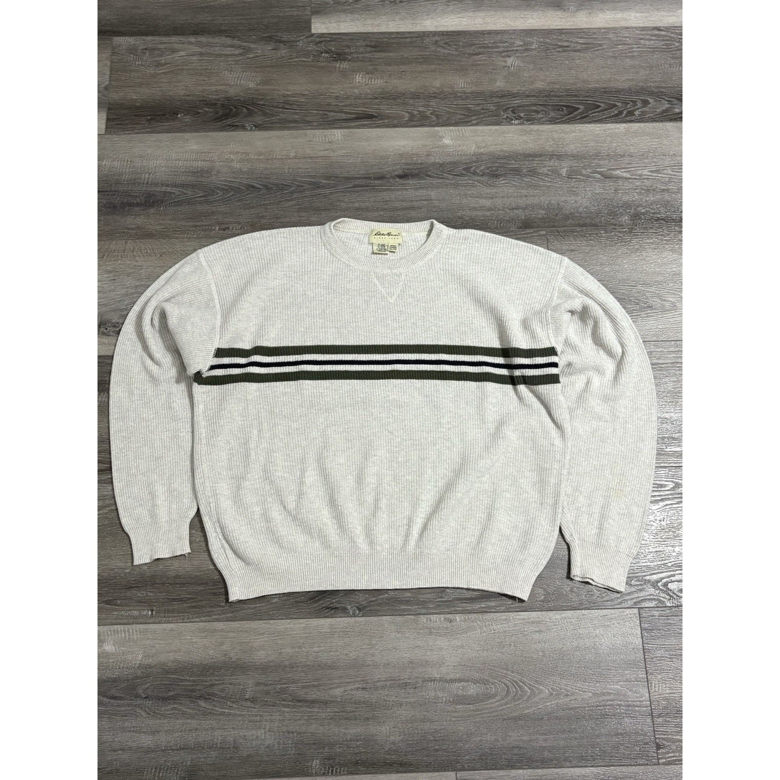 Eddie Bauer Vintage Eddie Bauer Striped Knit Sweater Made In USA Mens XL Size US XL / EU 56 / 4 - 1 Thumbnail
